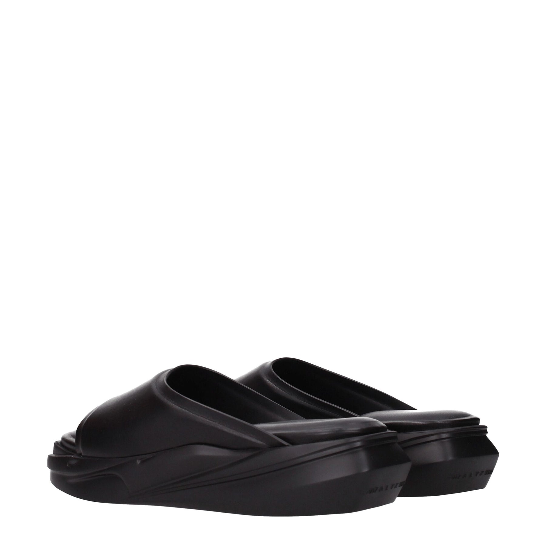 Alyx Black Leather Slippers | Regal Royce