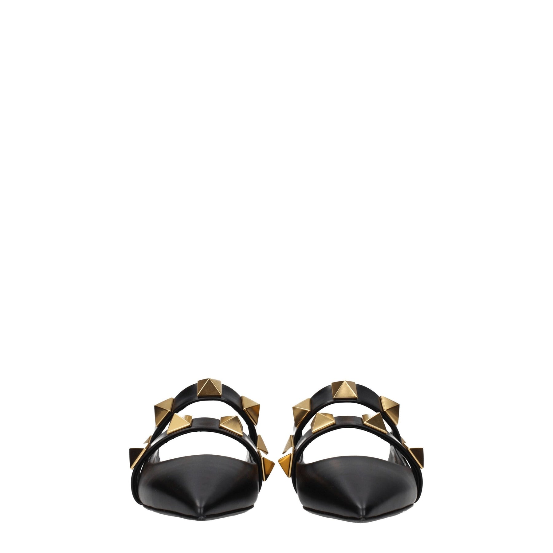 Valentino Garavani Black Leather Mules | Regal Royce