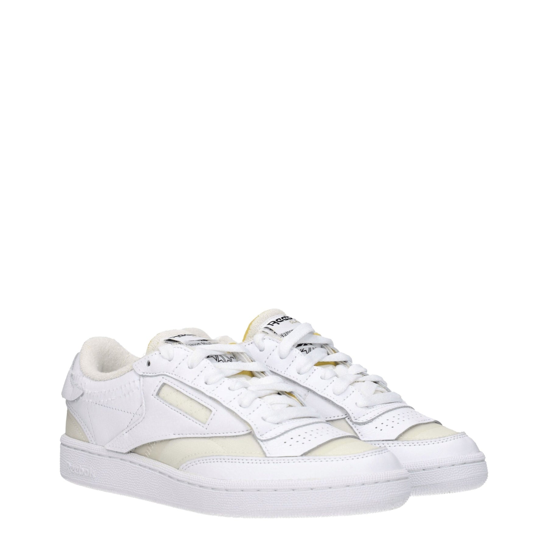 Maison Margiela White Fabric Low Top Sneakers | Regal Royce