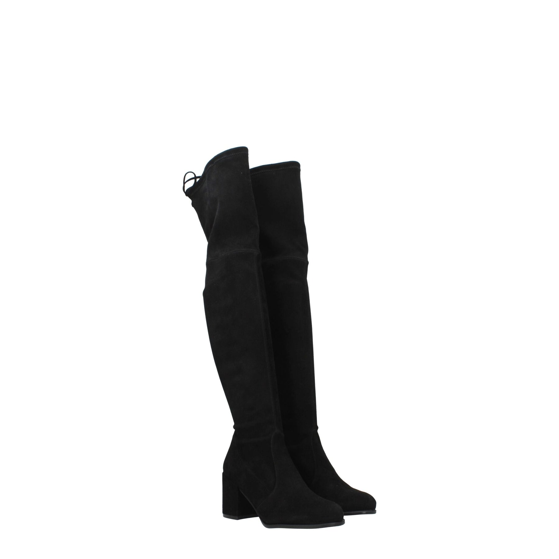Stuart Weitzman Black Leather Over The Knee | Regal Royce