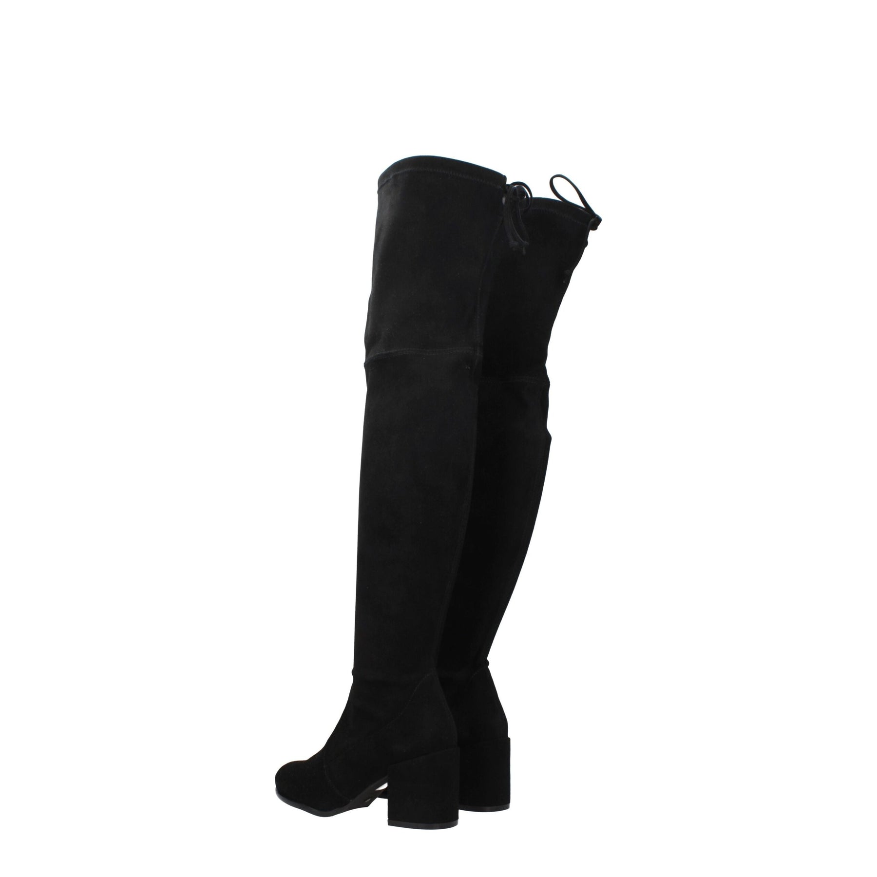 Stuart Weitzman Black Leather Over The Knee | Regal Royce