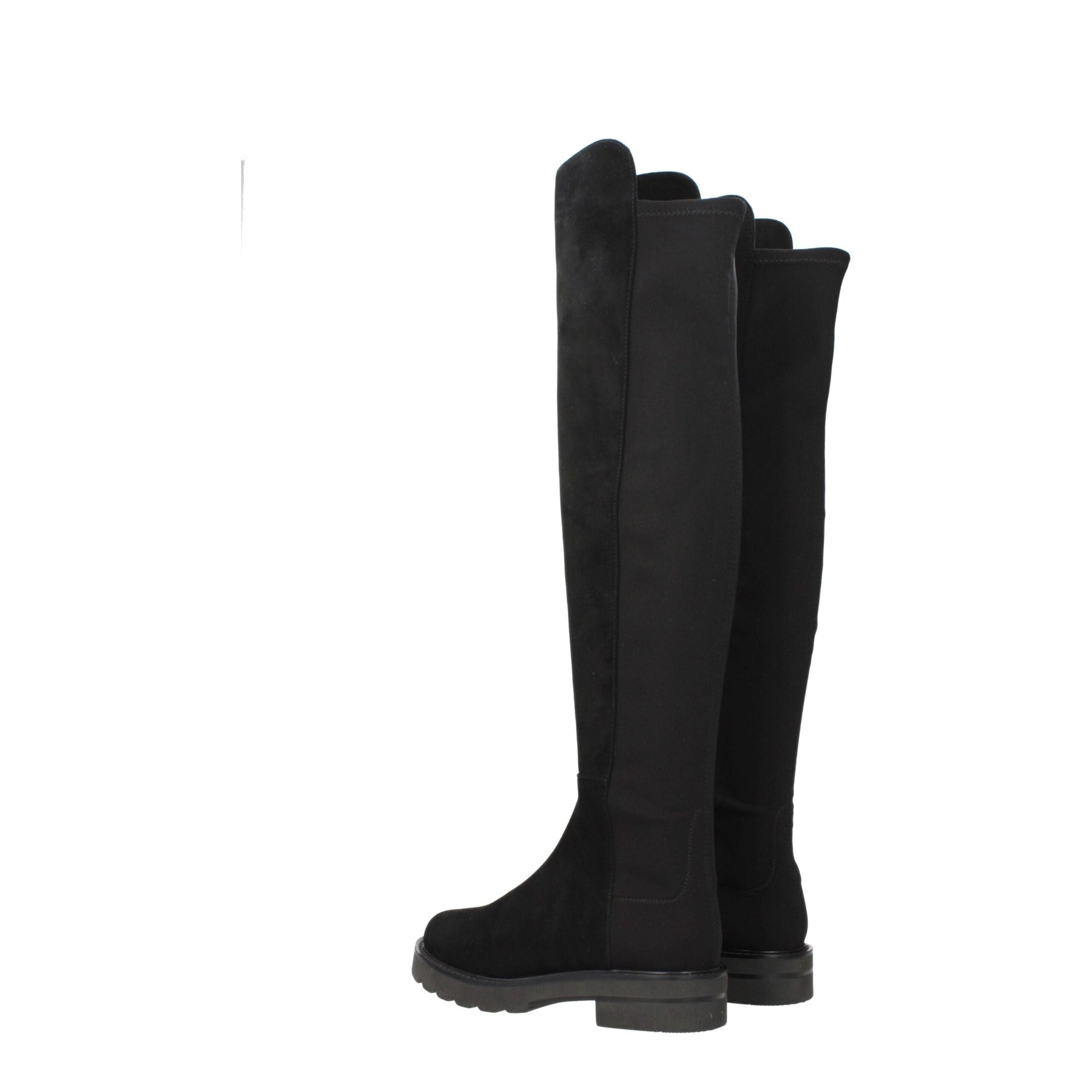 Stuart Weitzman Black Leather Over The Knee | Regal Royce