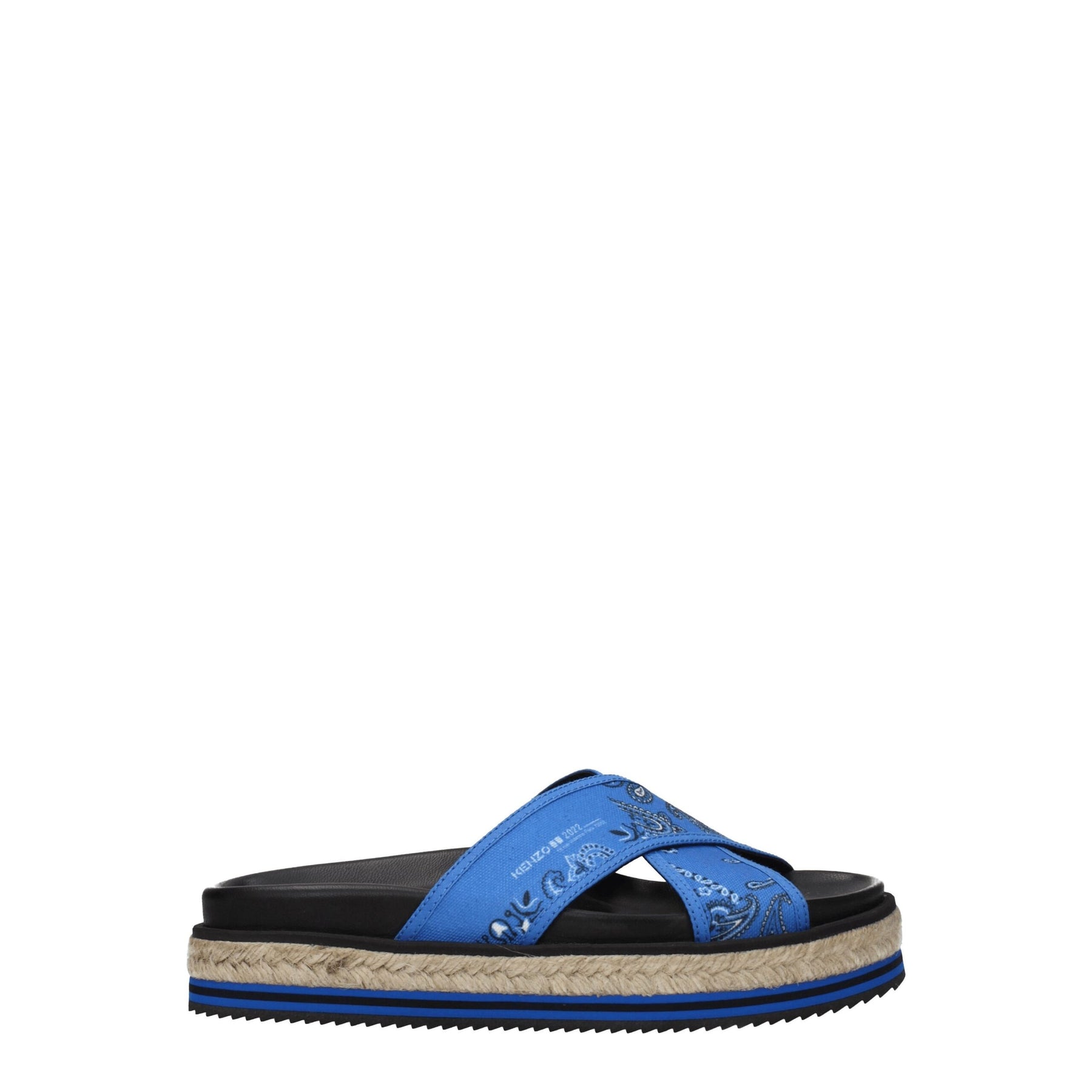 Kenzo Blue Fabric Slippers | Regal Royce