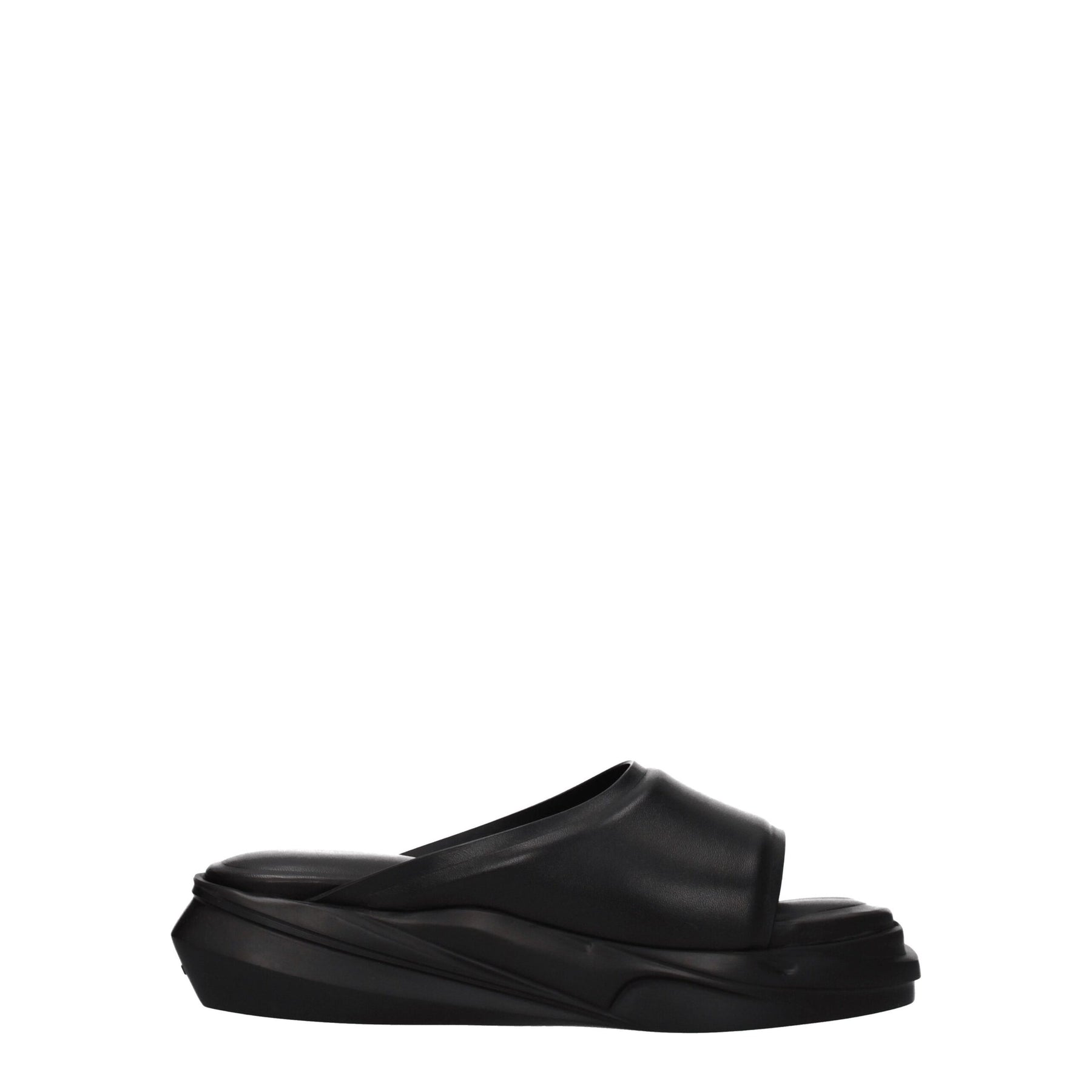 Alyx Black Leather Slippers | Regal Royce