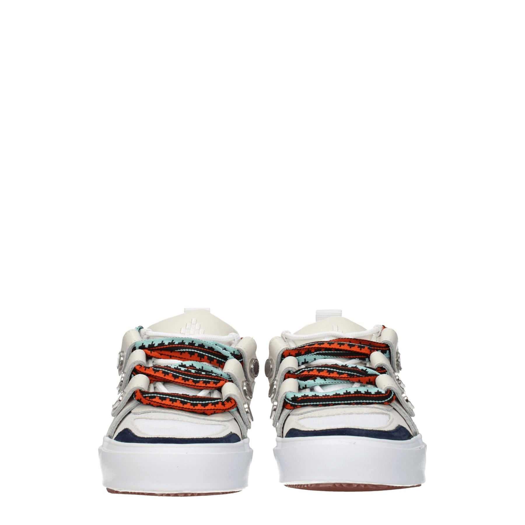 Marcelo Burlon Beige Leather Low Top Sneakers | Regal Royce