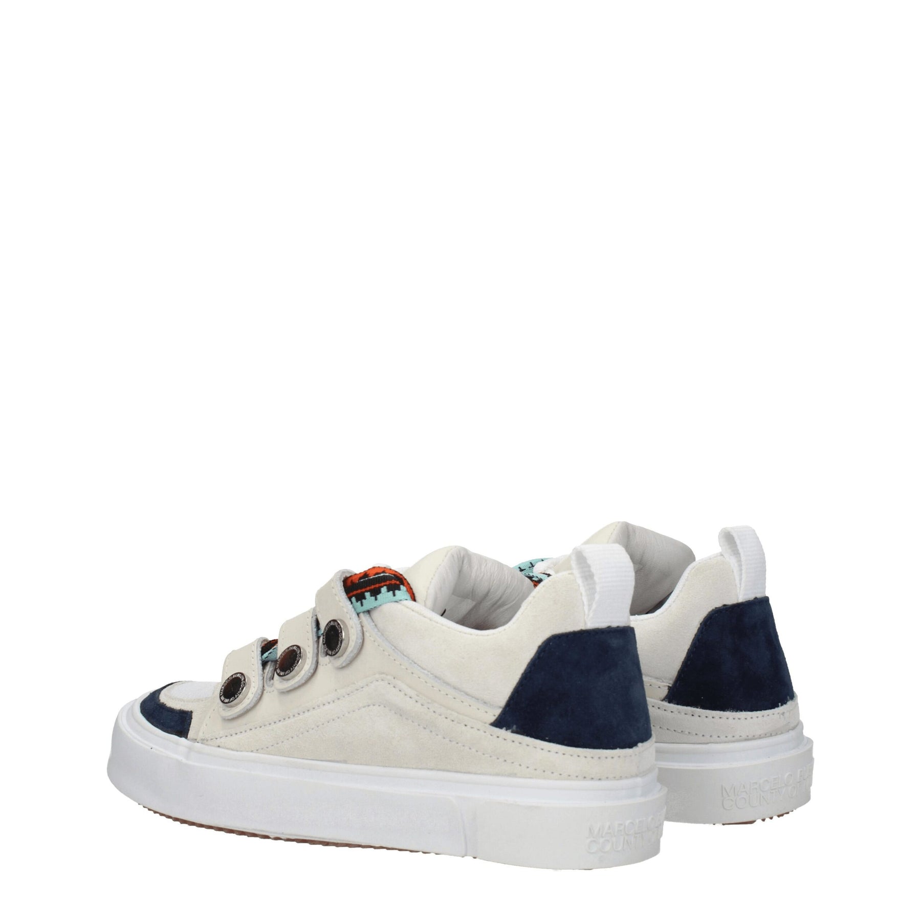 Marcelo Burlon Beige Leather Low Top Sneakers | Regal Royce