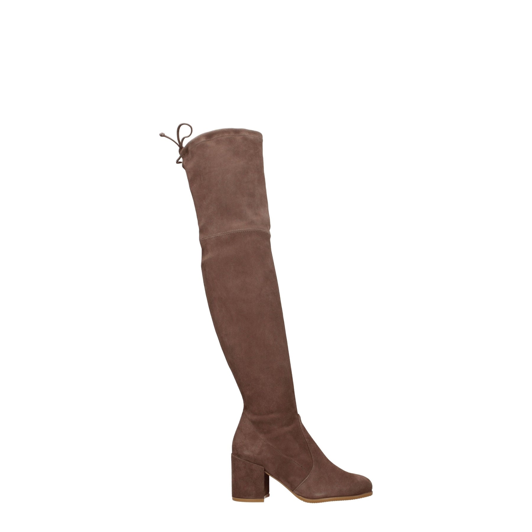 Stuart Weitzman Beige Leather Over The Knee | Regal Royce