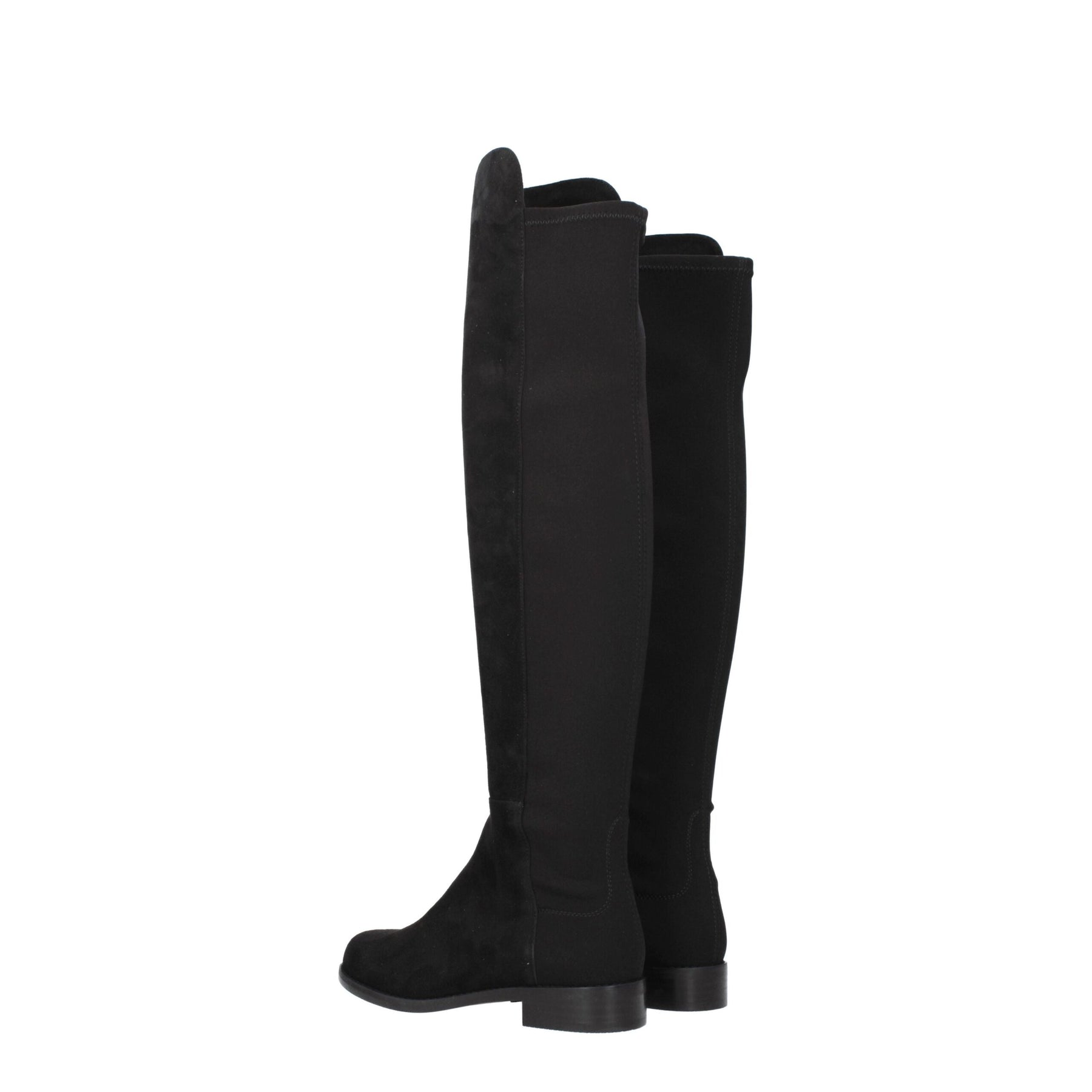 Stuart Weitzman Black Leather Over The Knee | Regal Royce