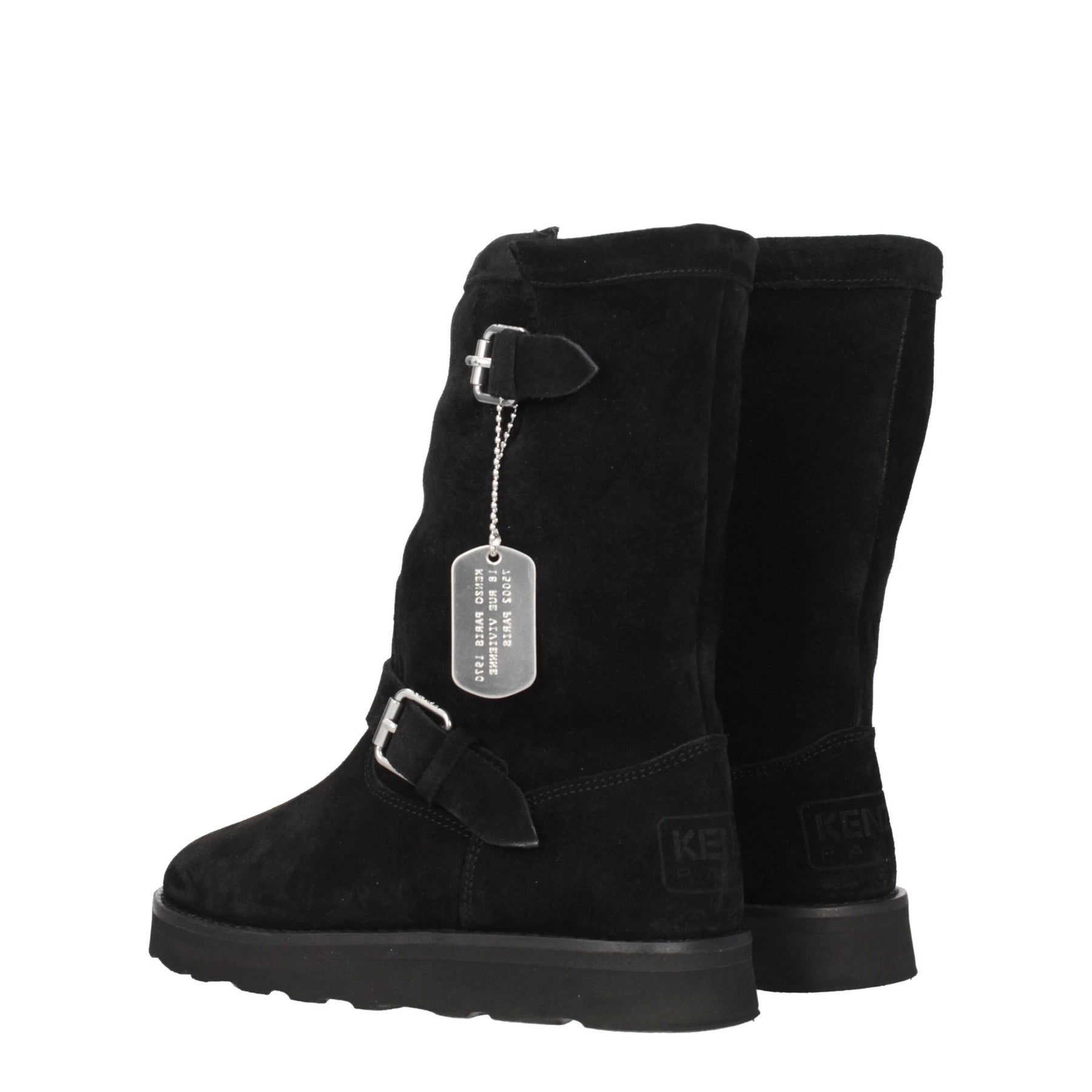 Kenzo Black Leather Ankle Boots | Regal Royce