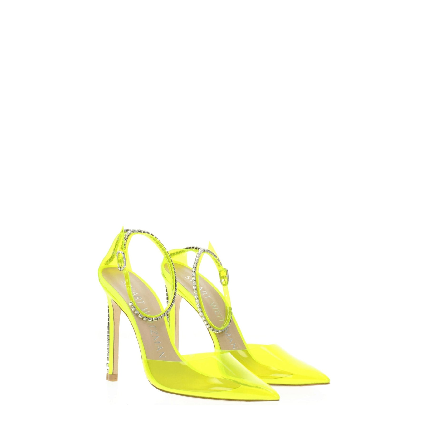 Stuart Weitzman Yellow Pvc Stiletto Heel Sandals | Regal Royce