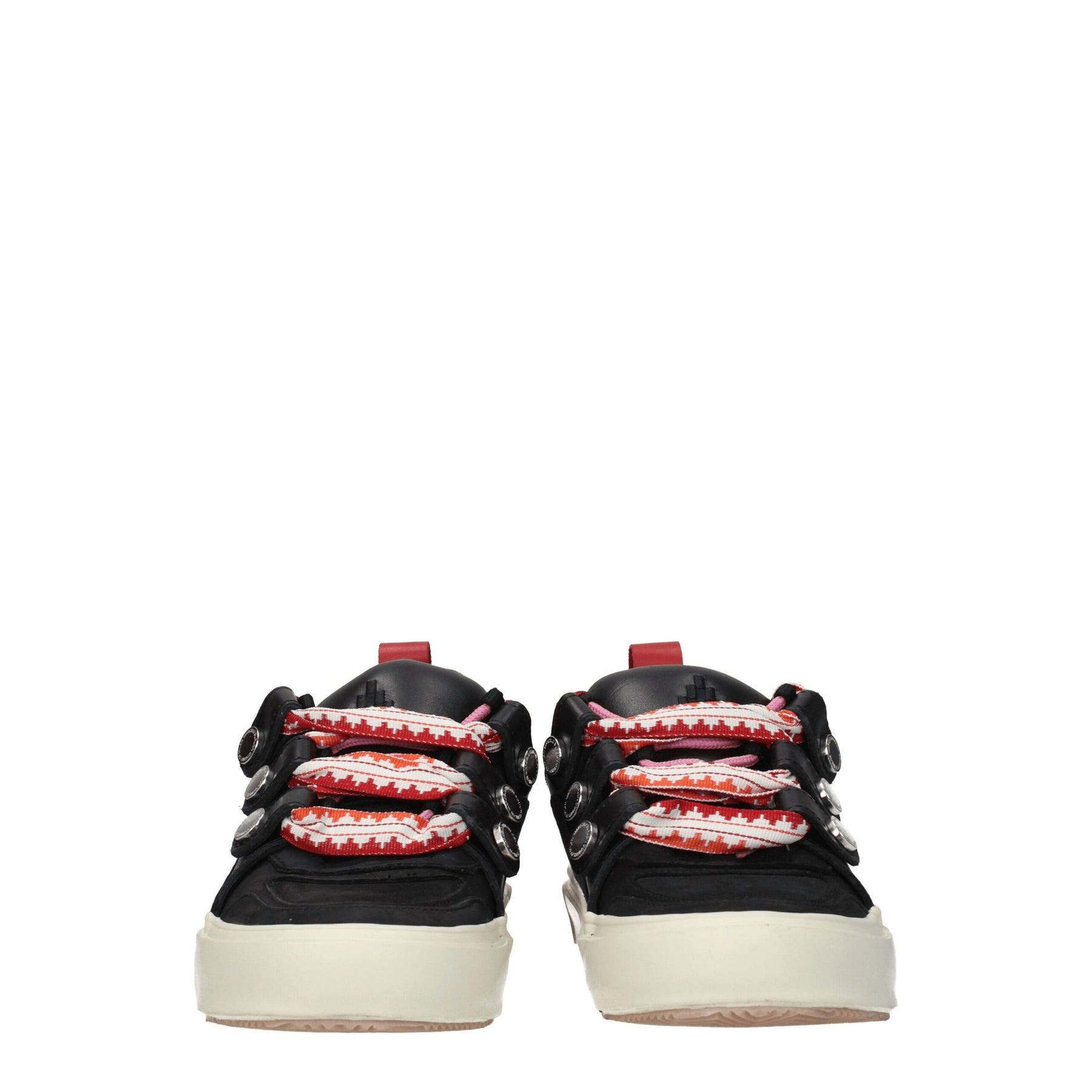 Marcelo Burlon Black Leather Low Top Sneakers | Regal Royce