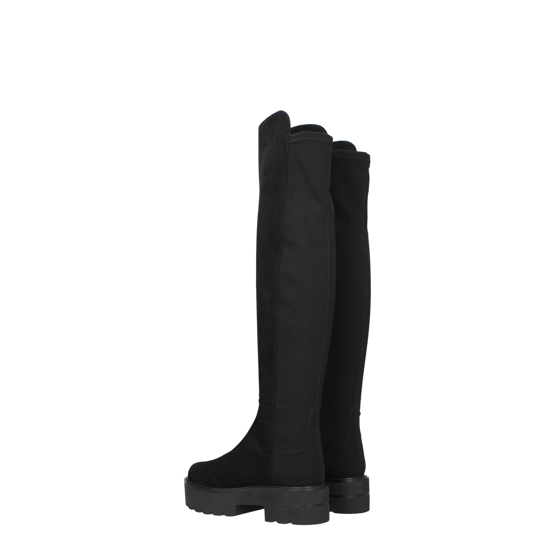 Stuart Weitzman Black Leather Over The Knee | Regal Royce