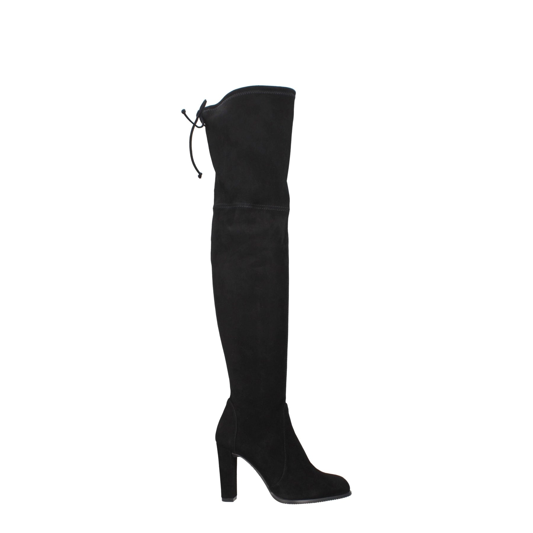 Stuart Weitzman Black Leather Over The Knee | Regal Royce