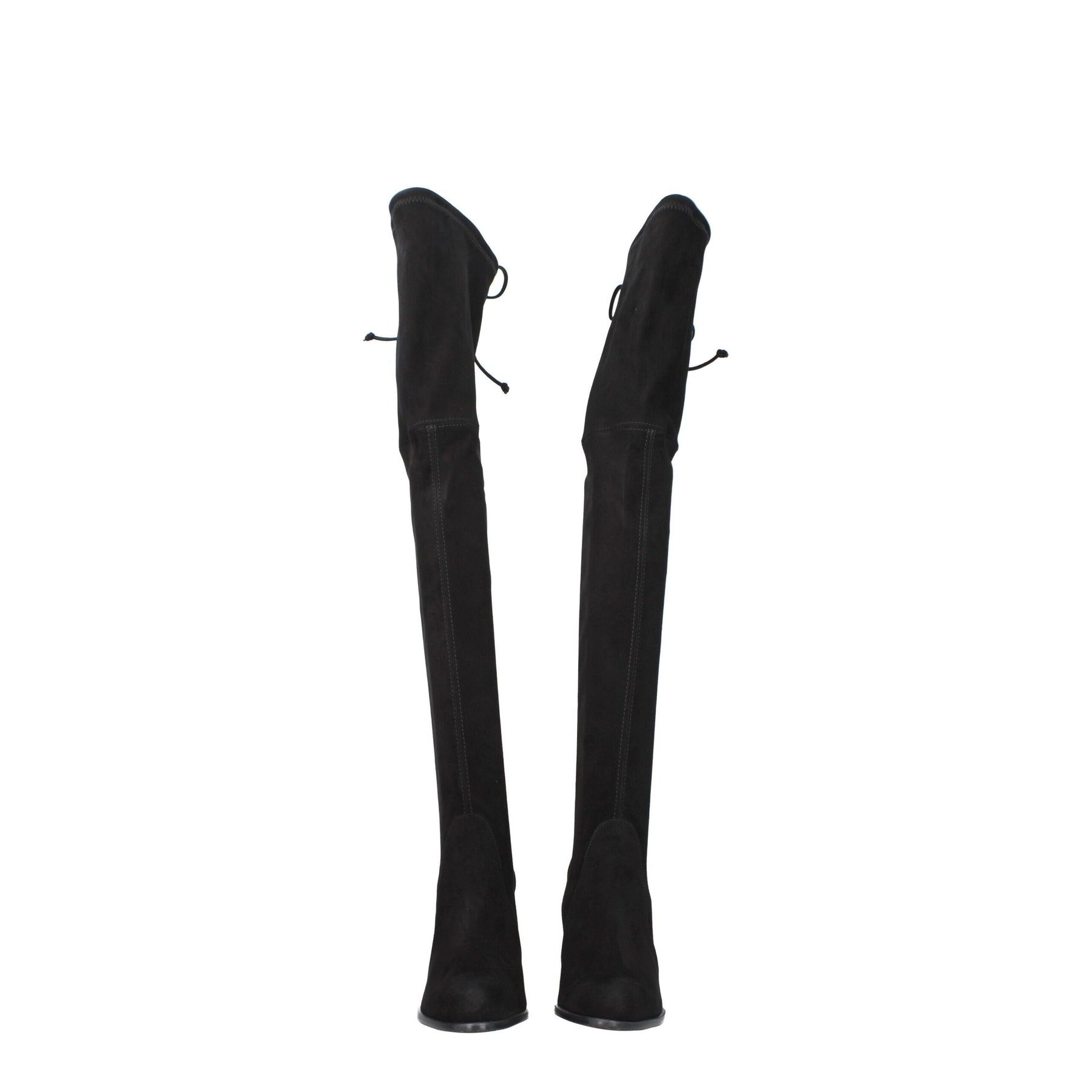 Stuart Weitzman Black Leather Over The Knee | Regal Royce