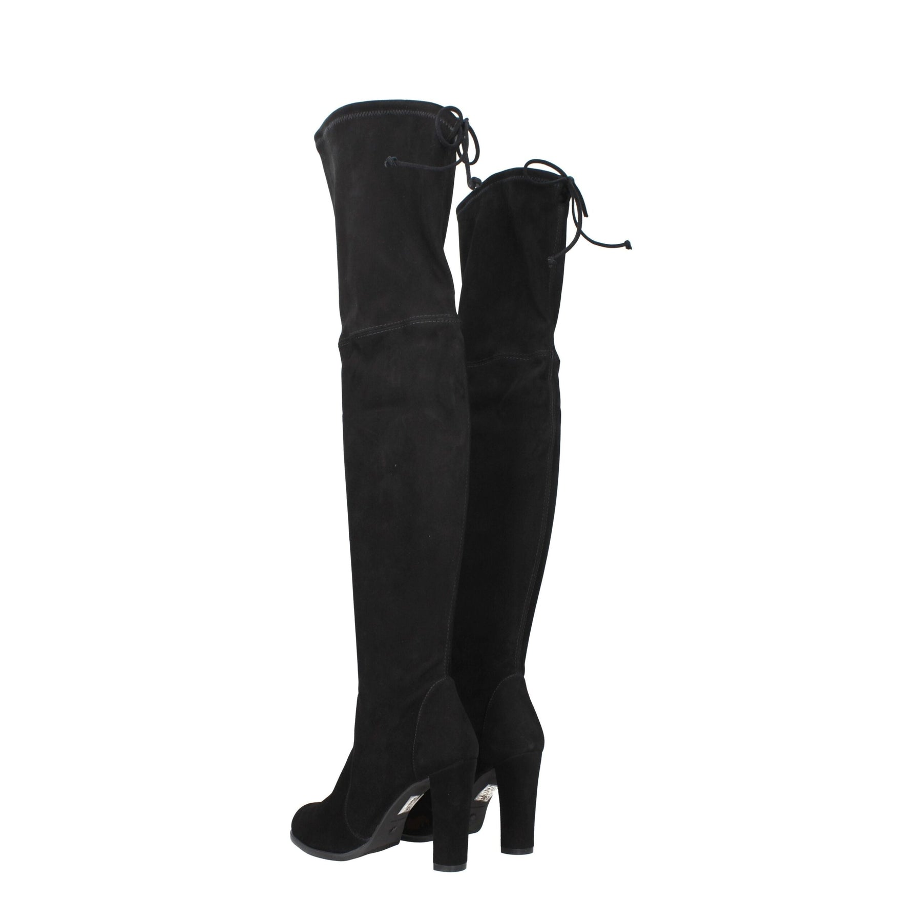 Stuart Weitzman Black Leather Over The Knee | Regal Royce