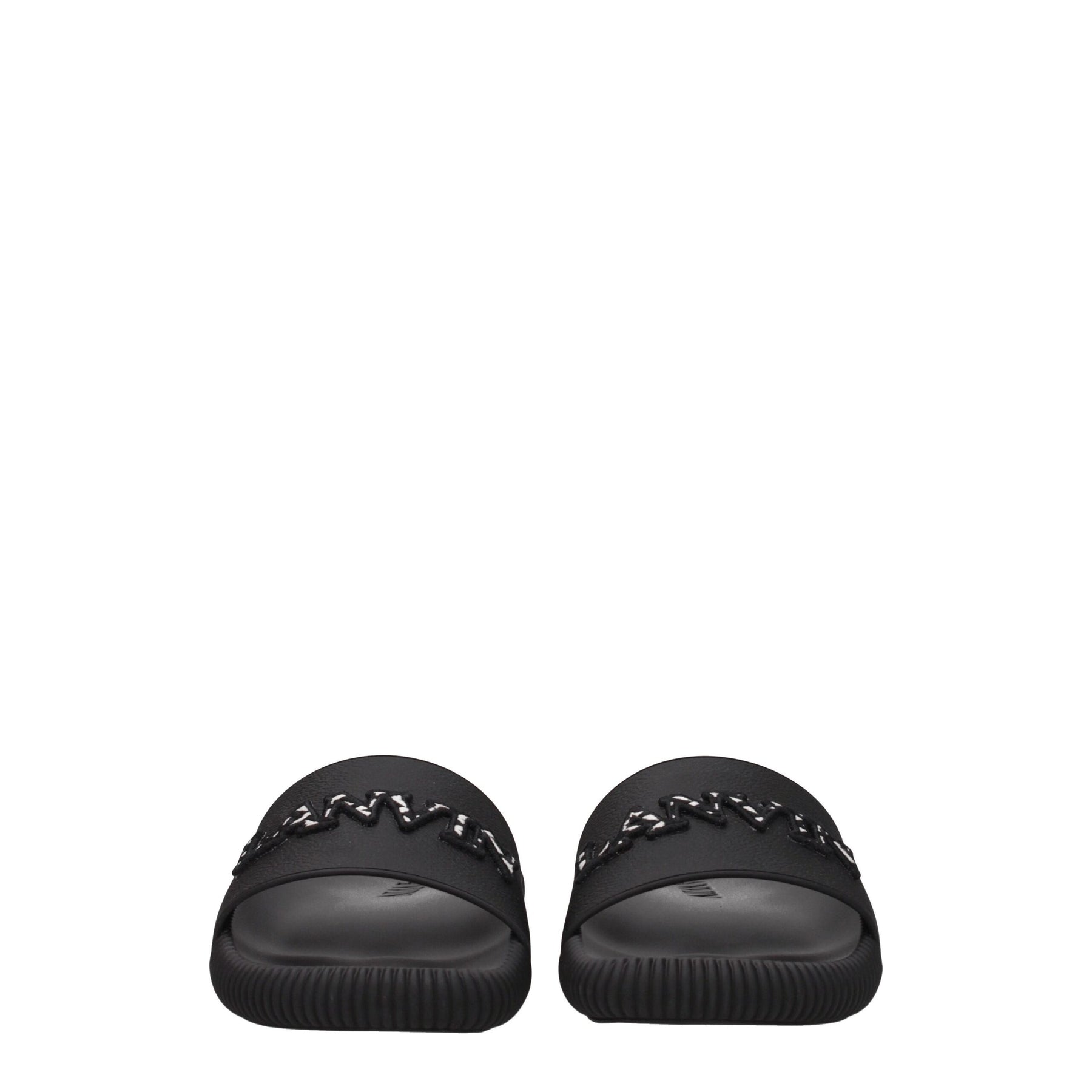 Lanvin Black Cotton Slippers | Regal Royce
