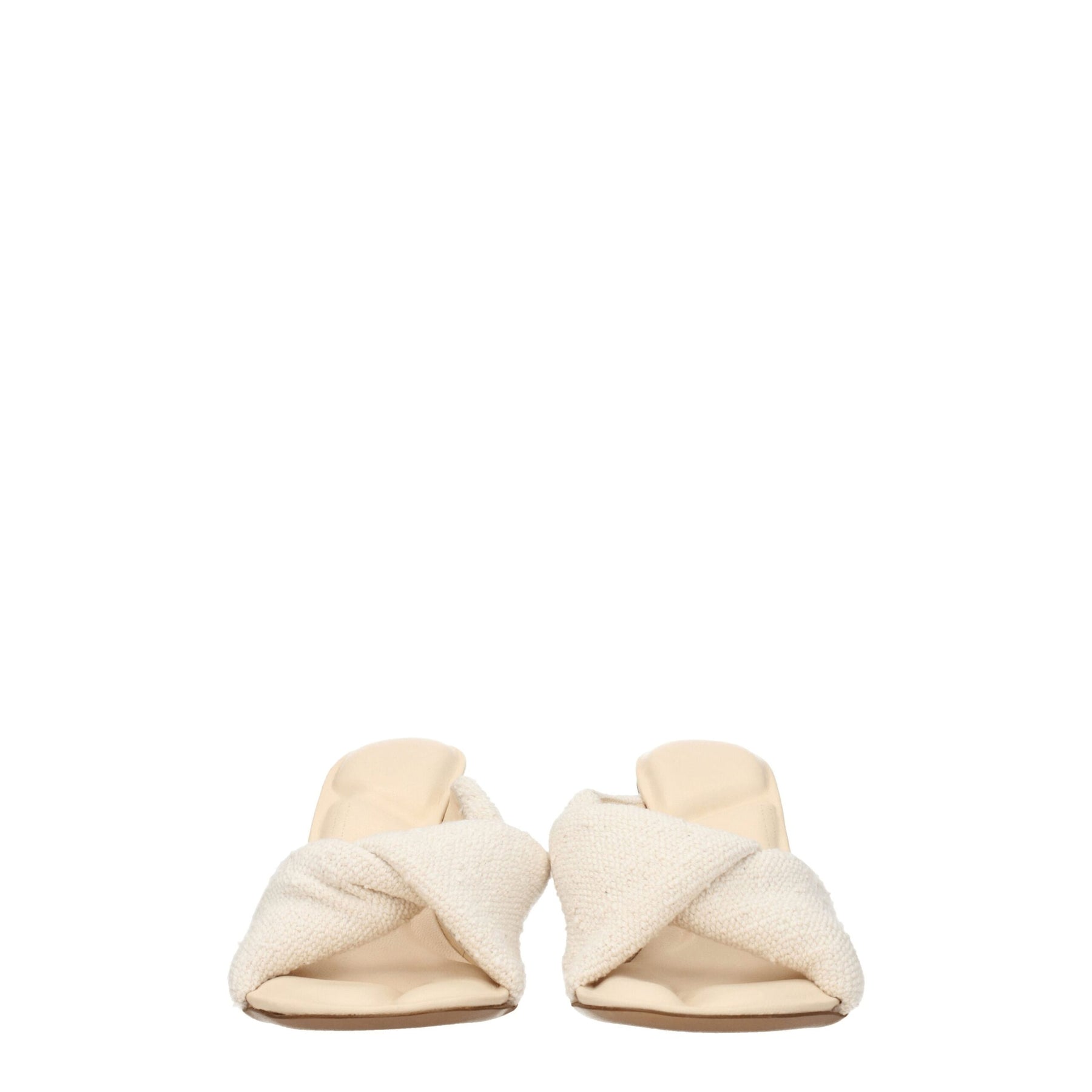 Jacquemus Beige Fabric Stiletto Heel Sandals | Regal Royce