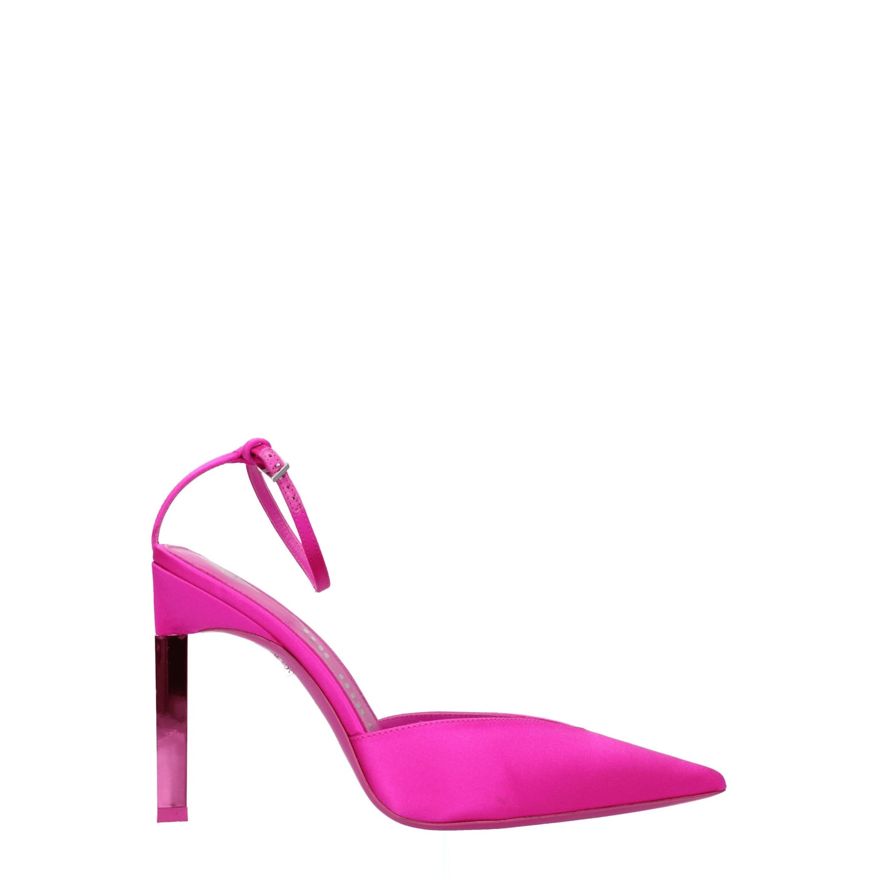 The Attico Pink Satin Stiletto Heel Sandals | Regal Royce