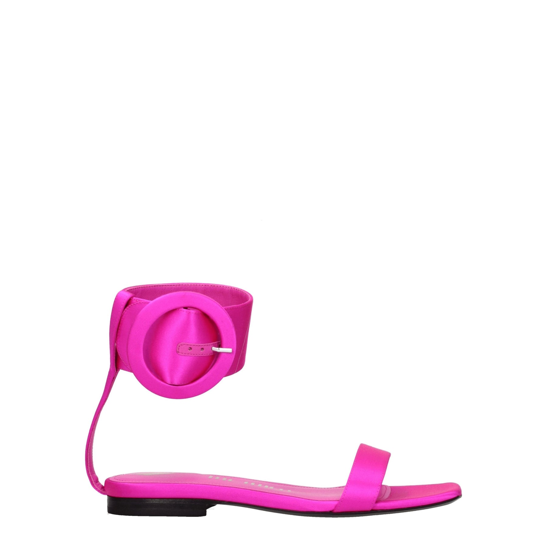 The Attico Pink Satin Flat Sandals | Regal Royce