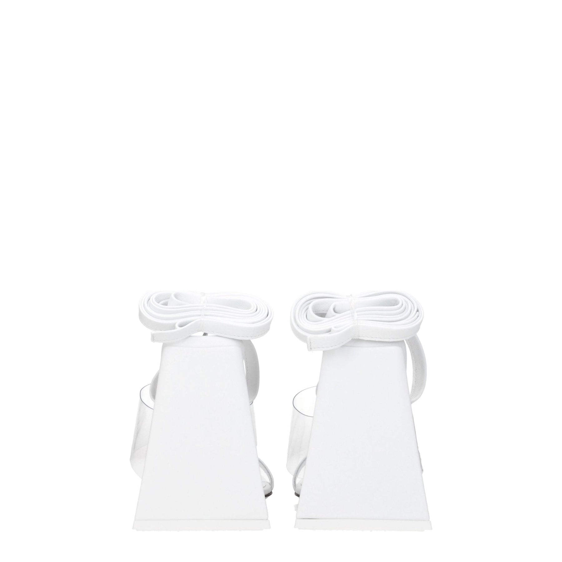 The Attico White Leather Stiletto Heel Sandals | Regal Royce