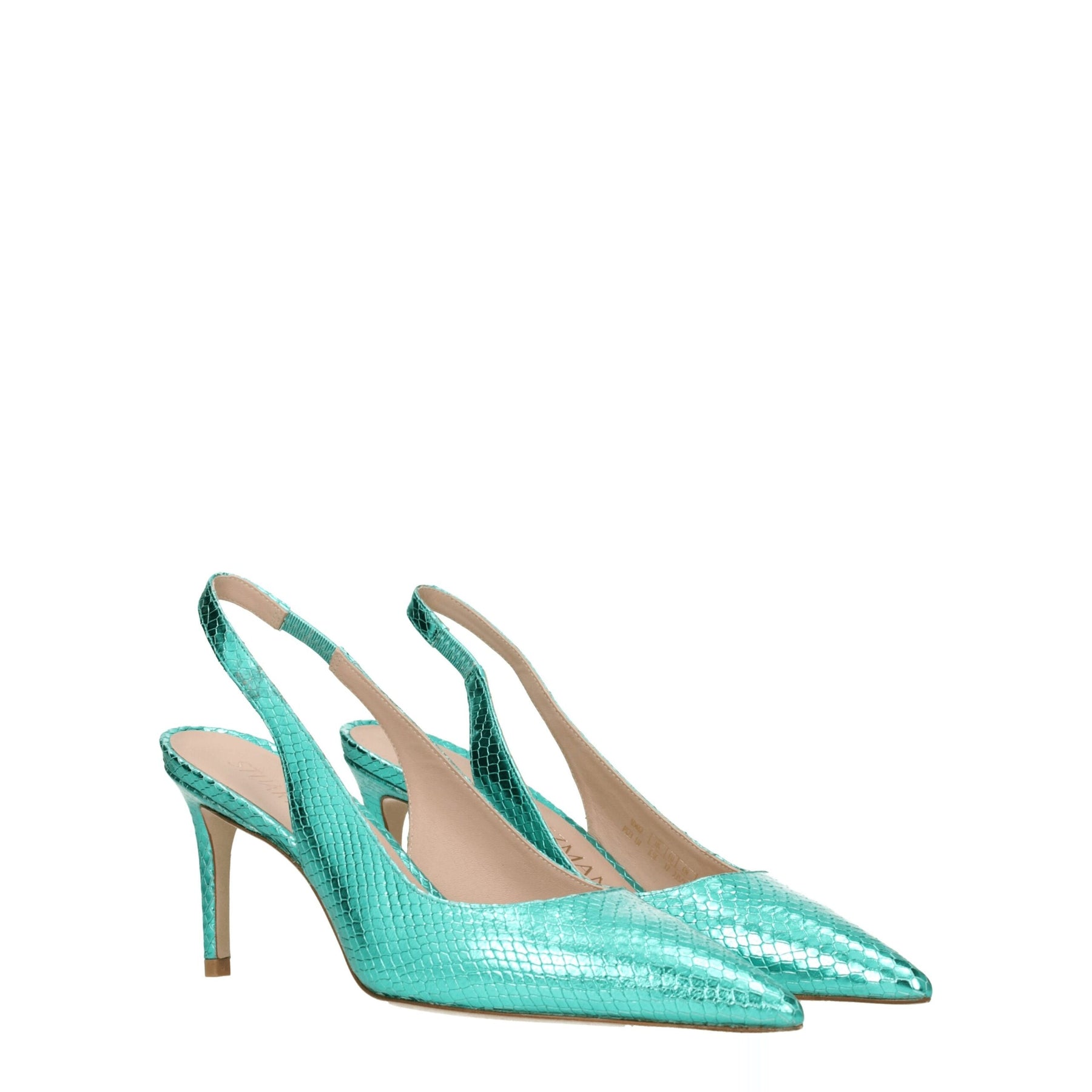 Stuart Weitzman Green Leather High Heel Pumps | Regal Royce