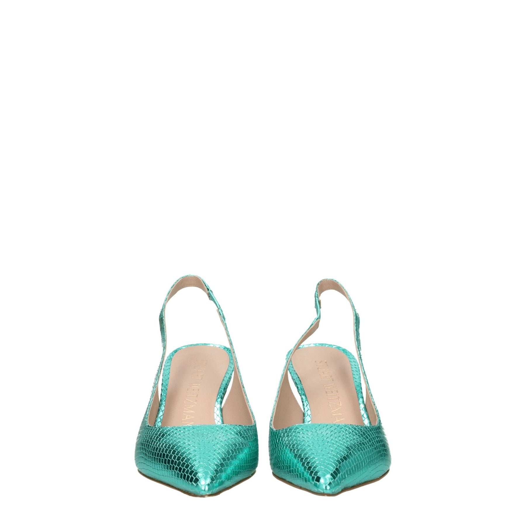 Stuart Weitzman Green Leather High Heel Pumps | Regal Royce