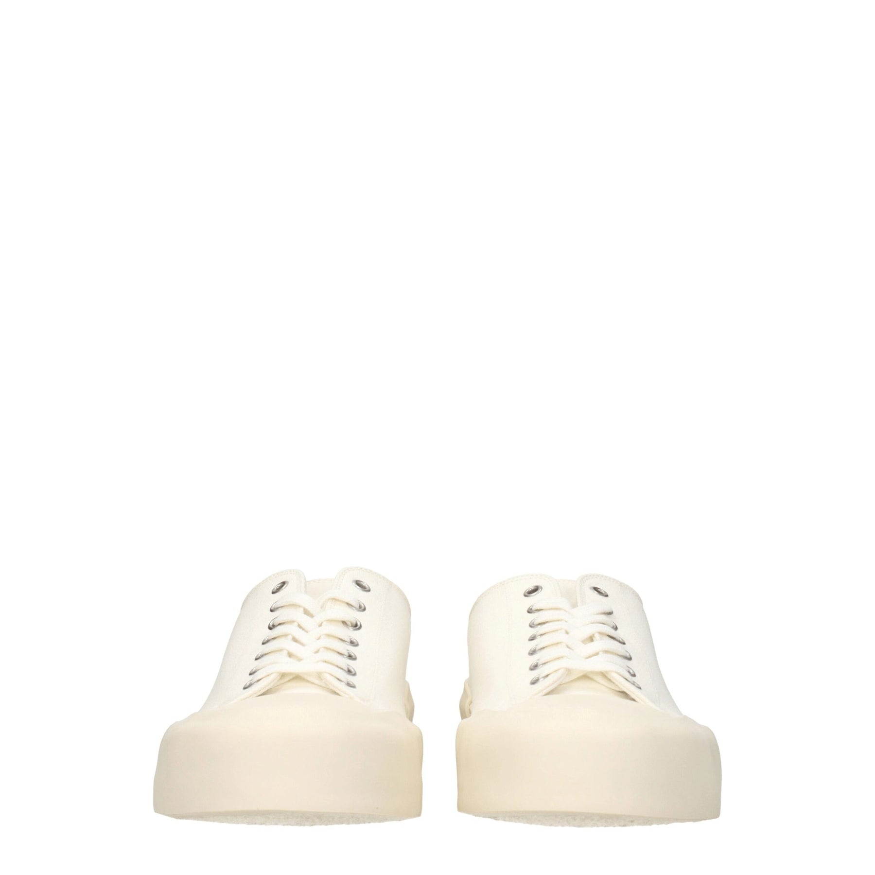 Jil Sander Beige Fabric Low Top Sneakers | Regal Royce