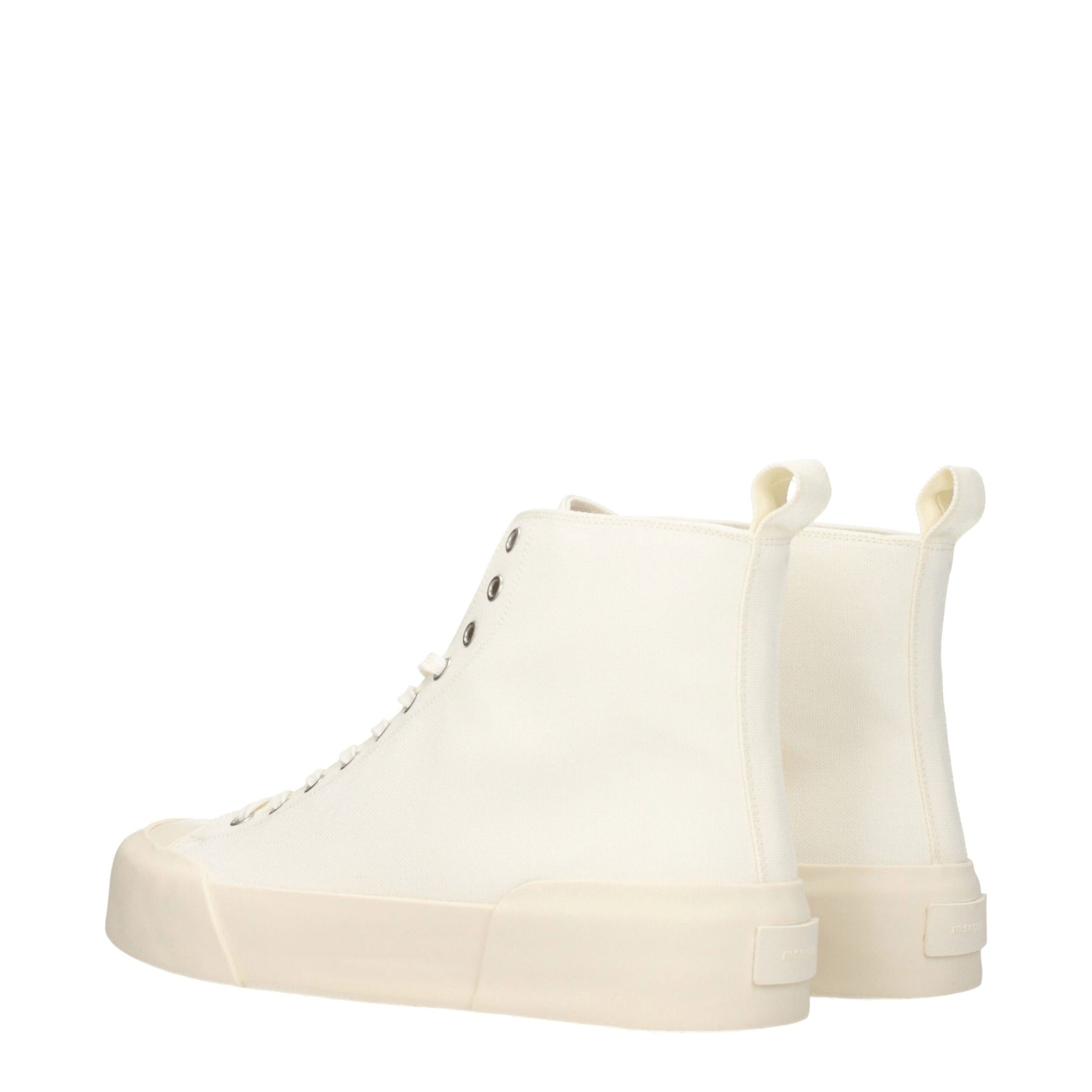 Jil Sander Beige Fabric High Top Sneakers | Regal Royce