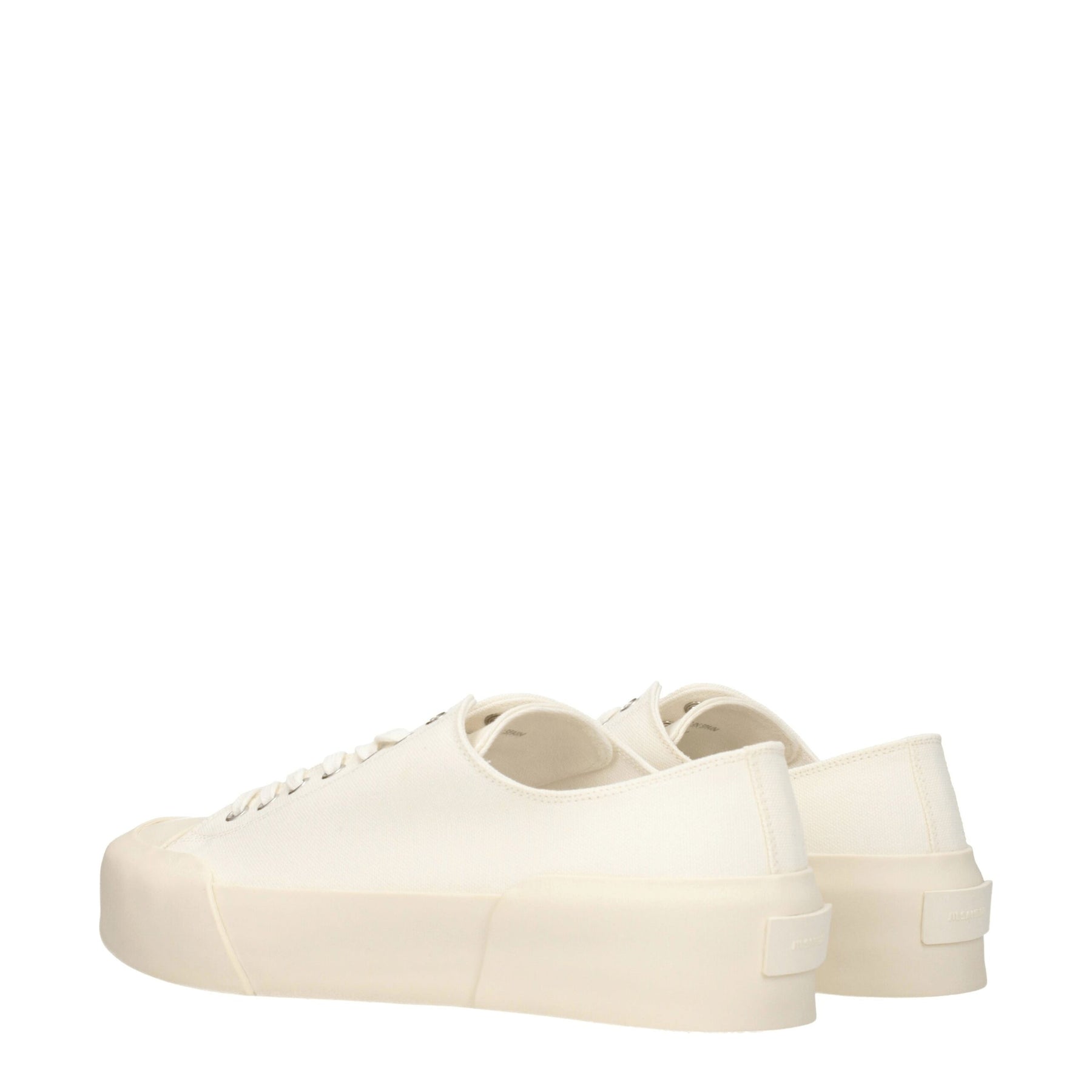Jil Sander Beige Fabric Low Top Sneakers | Regal Royce