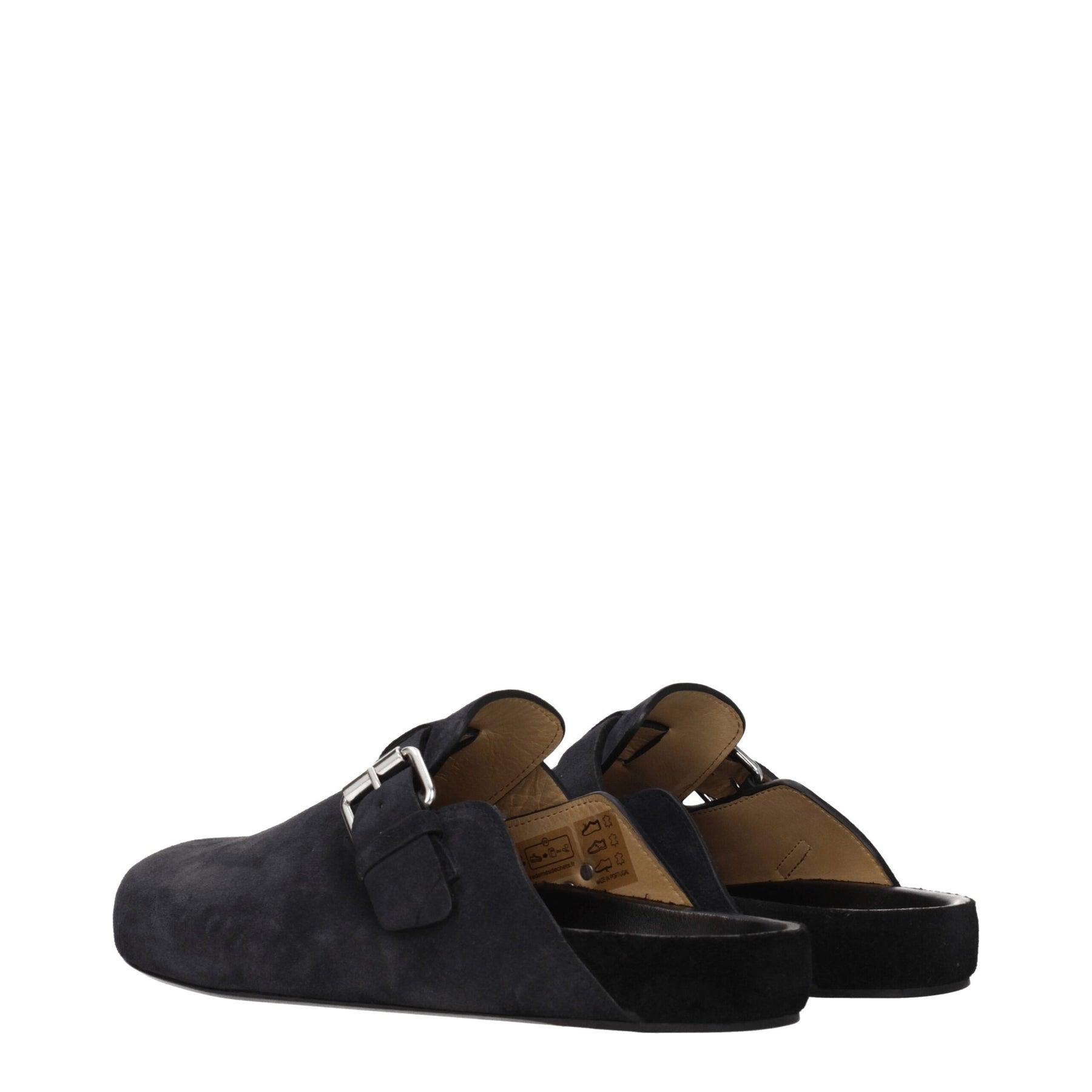 Isabel Marant Black Leather Slippers | Regal Royce