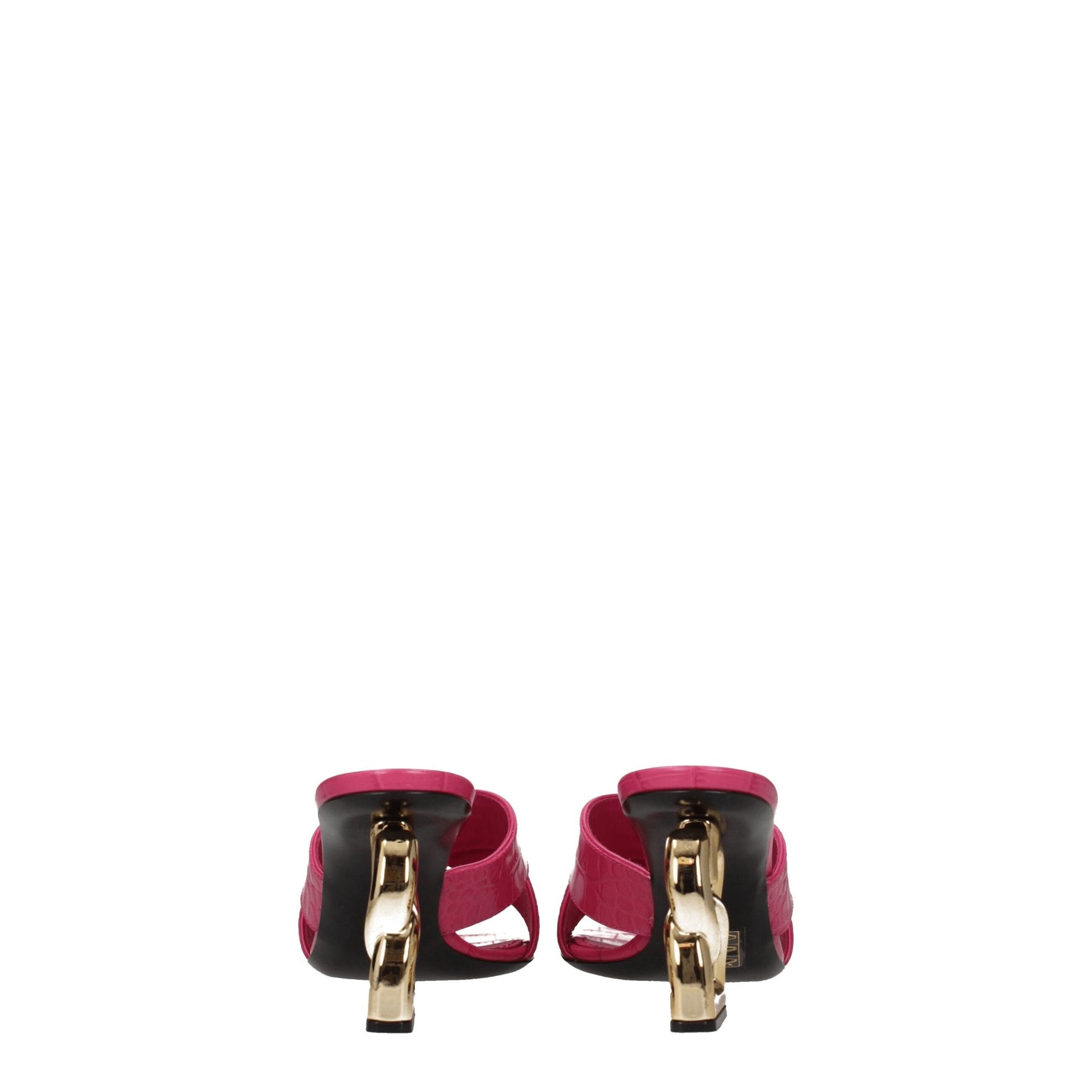 Dolce & Gabbana Pink Leather Platform Sandals | Regal Royce