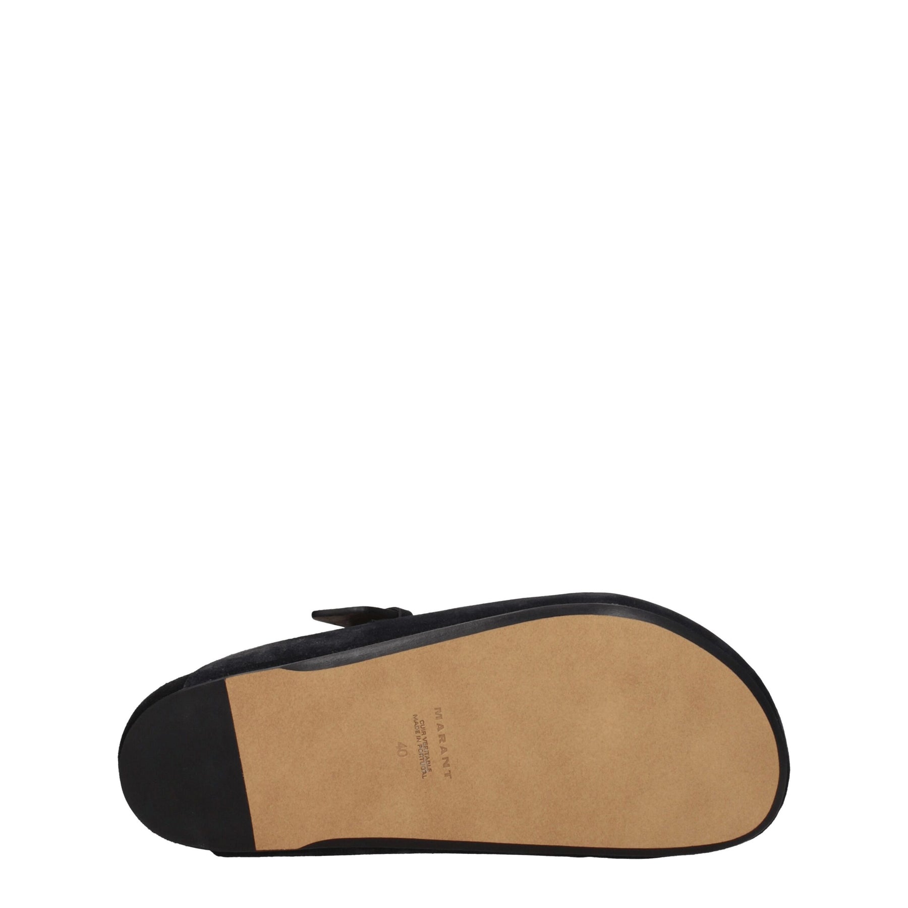 Isabel Marant Black Leather Slippers | Regal Royce