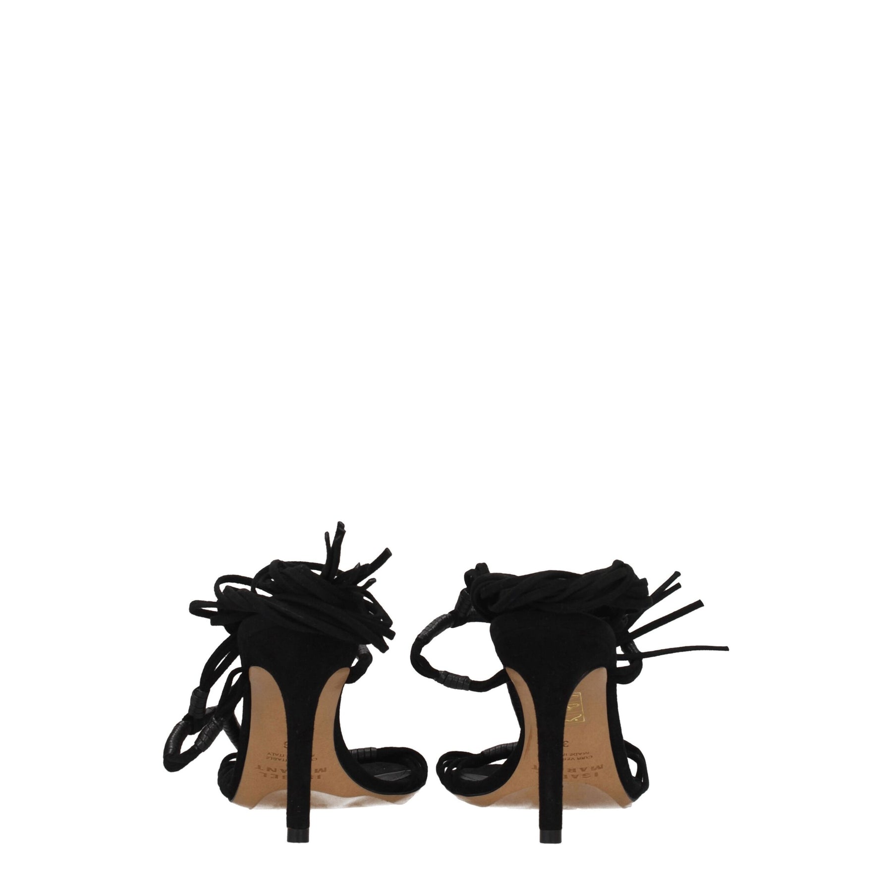 Isabel Marant Black Leather Stiletto Heel Sandals | Regal Royce