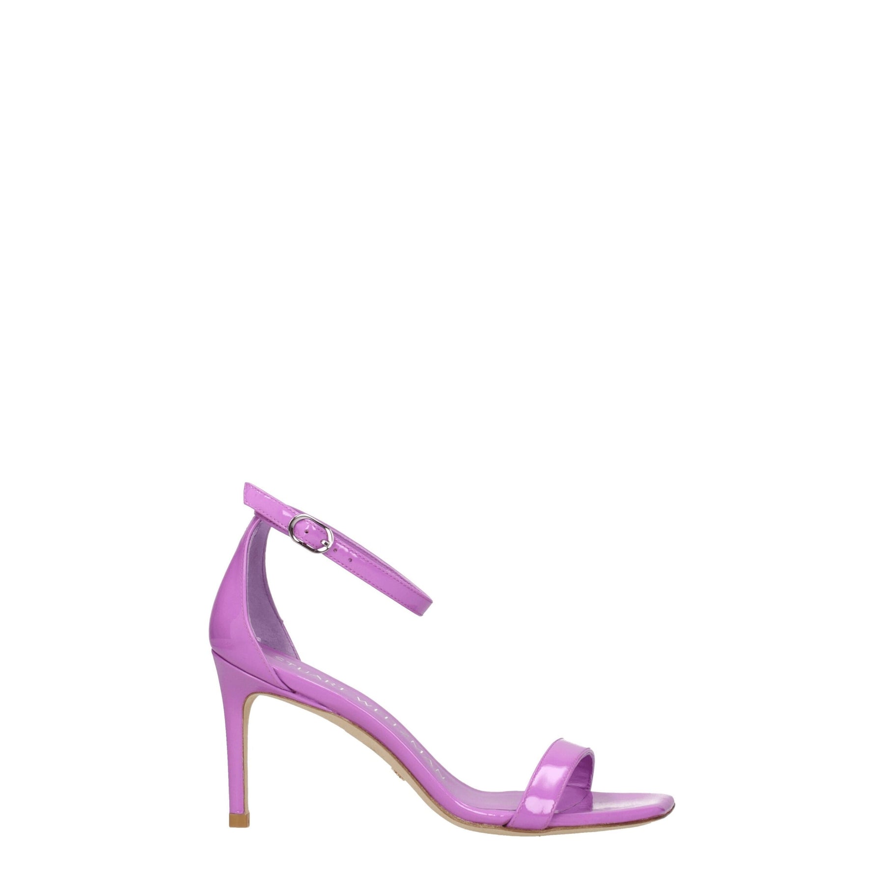 Stuart Weitzman Purple Leather Stiletto Heel Sandals | Regal Royce