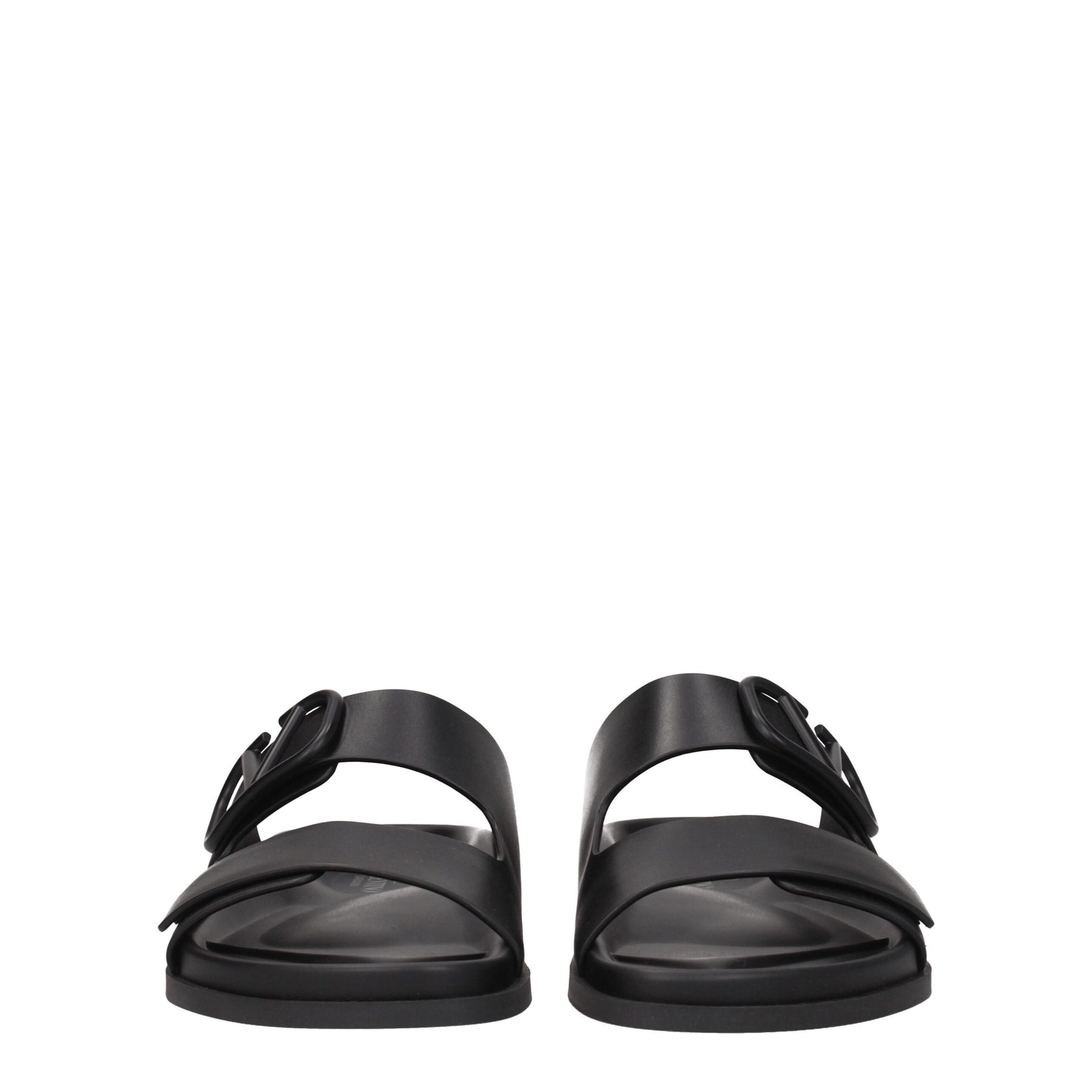 Valentino Garavani Black Leather Slippers | Regal Royce