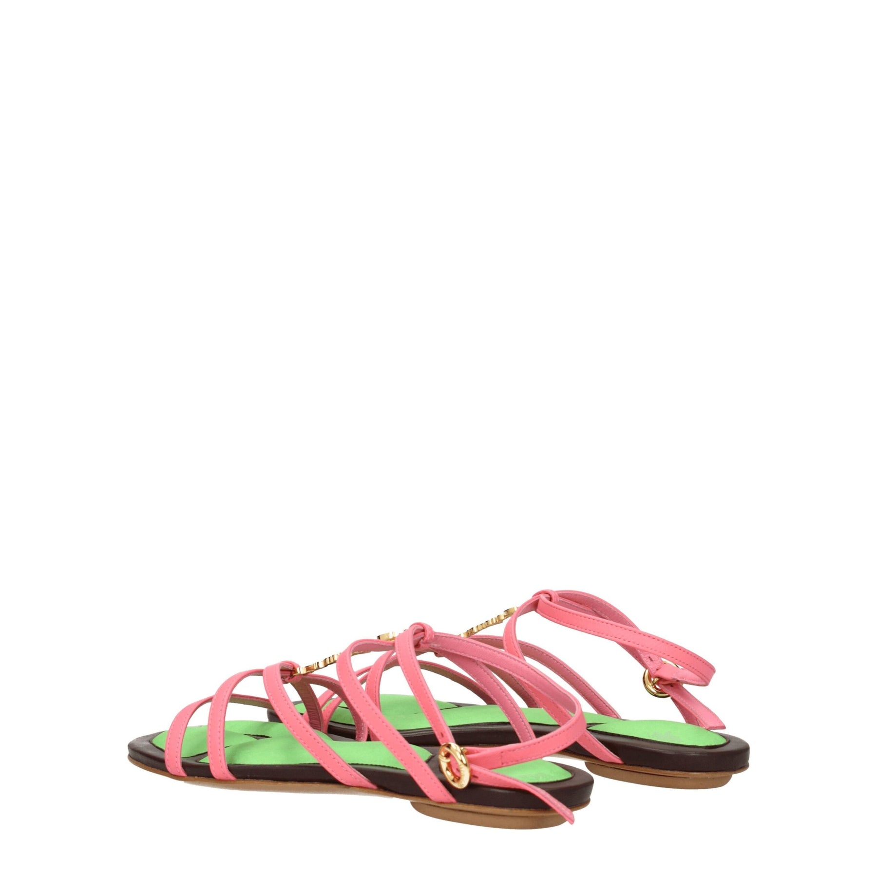 Jacquemus Pink Leather Flat Sandals | Regal Royce