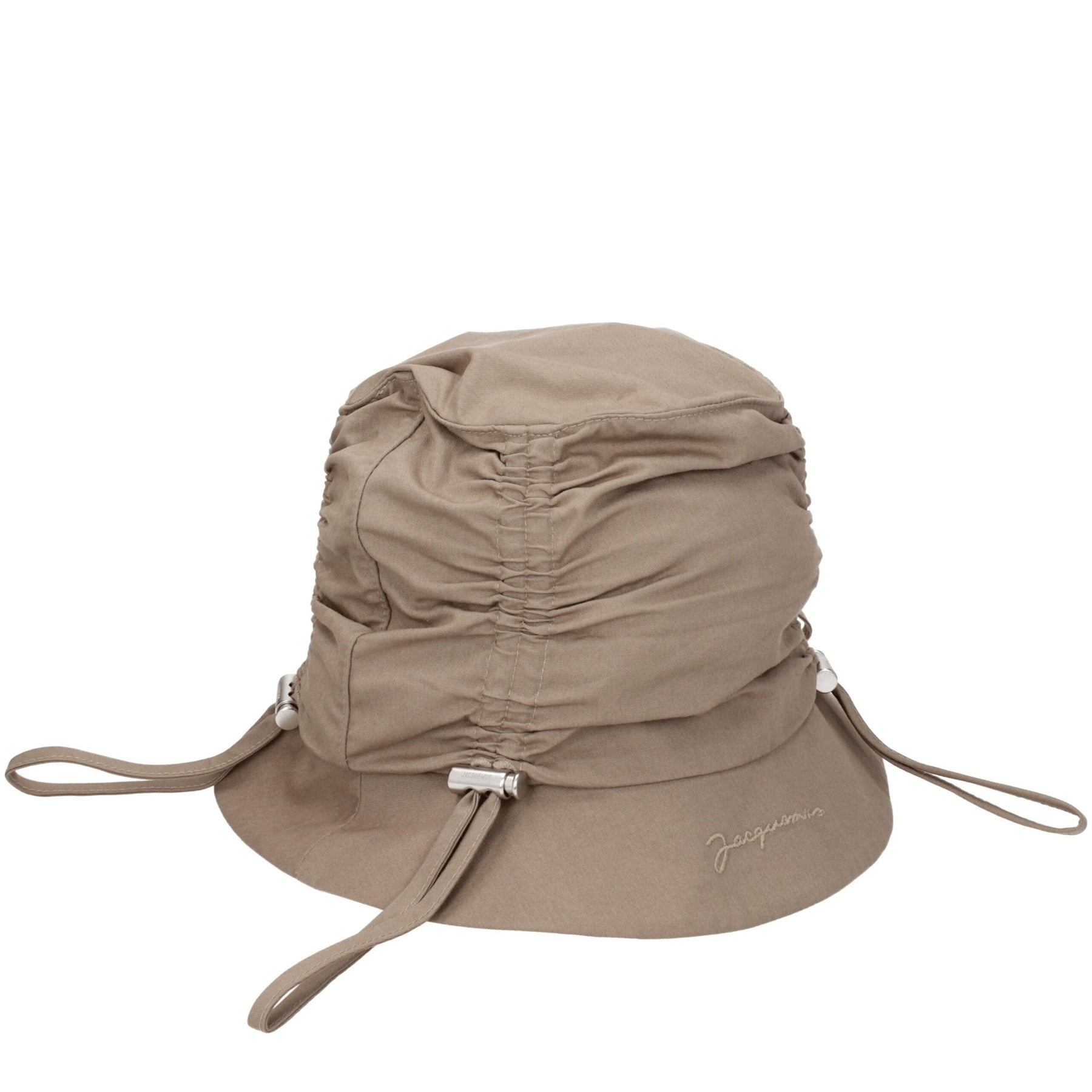 Jacquemus Beige Cotton Bucket Hat | Regal Royce