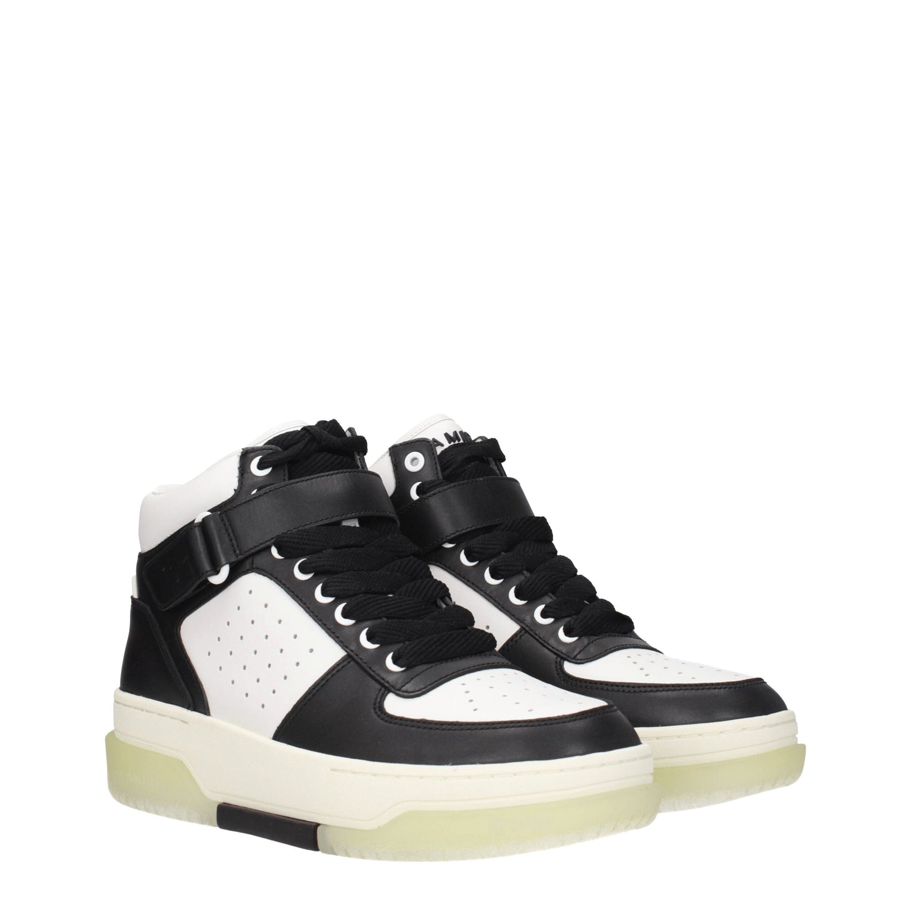Amiri Black Leather High Top Sneakers | Regal Royce