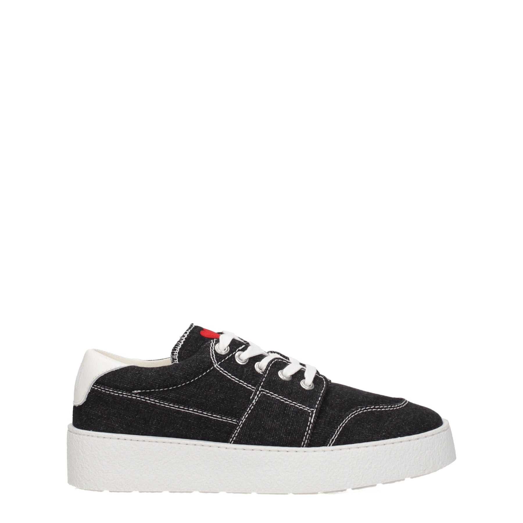 Ami Paris Black Fabric Low Top Sneakers | Regal Royce
