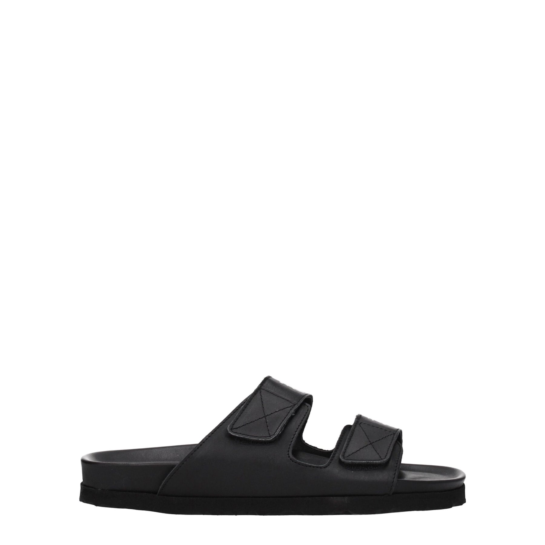 Palm Angels Black Leather Slippers | Regal Royce