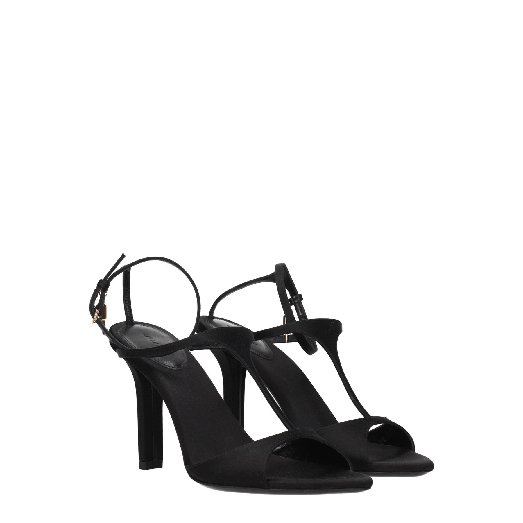 Givenchy Black Satin Stiletto Heel Sandals | Regal Royce