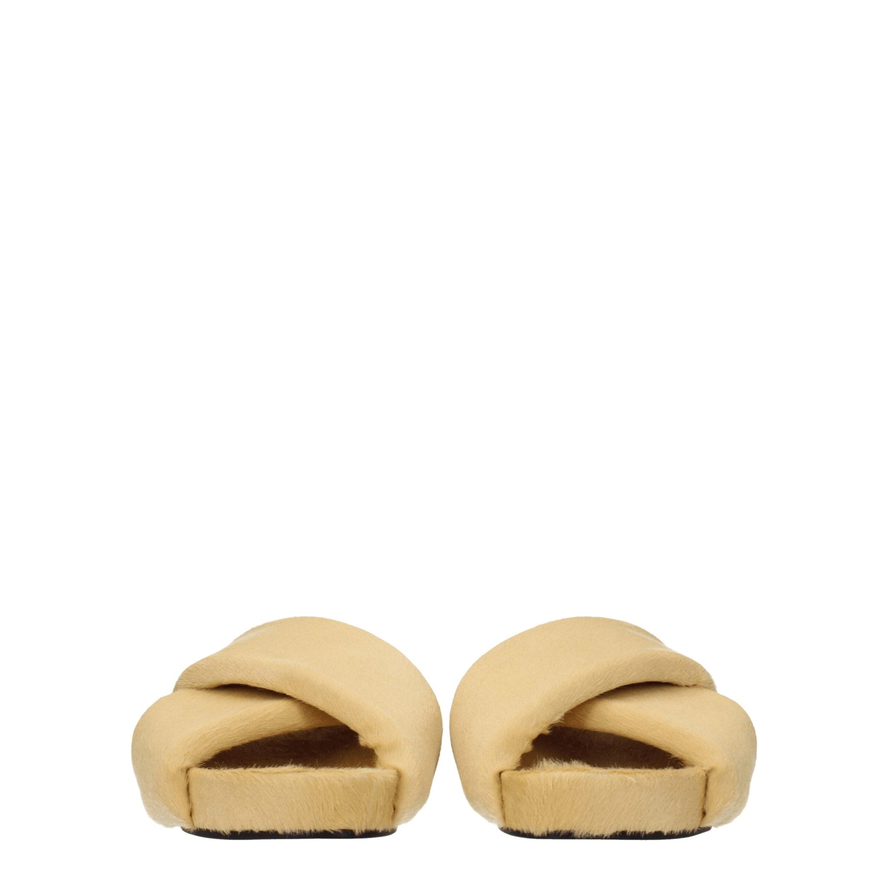 Jil Sander Beige Horsehair Slippers | Regal Royce