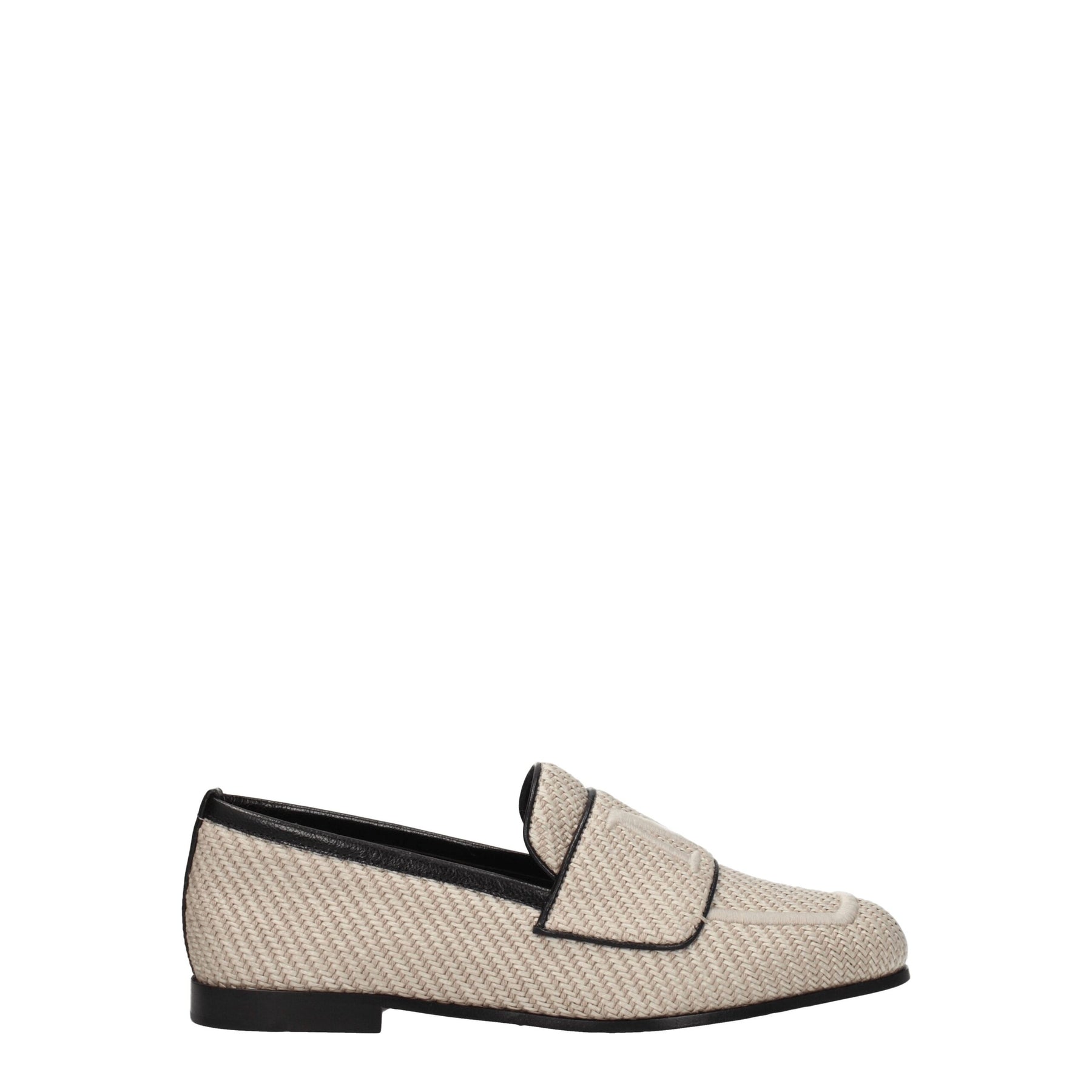 Max Mara Beige Fabric Slip-On Loafers | Regal Royce