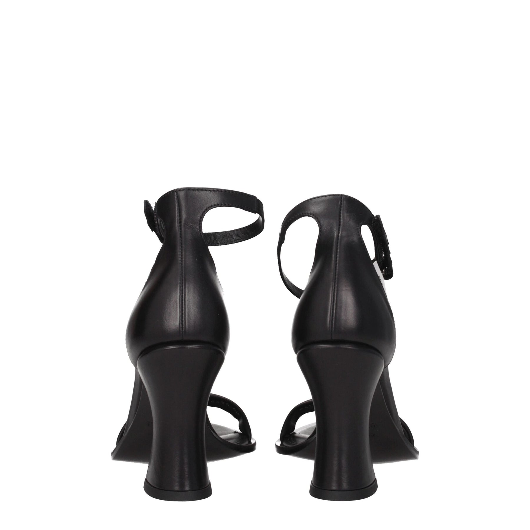 Premiata Black Leather Flat Sandals | Regal Royce