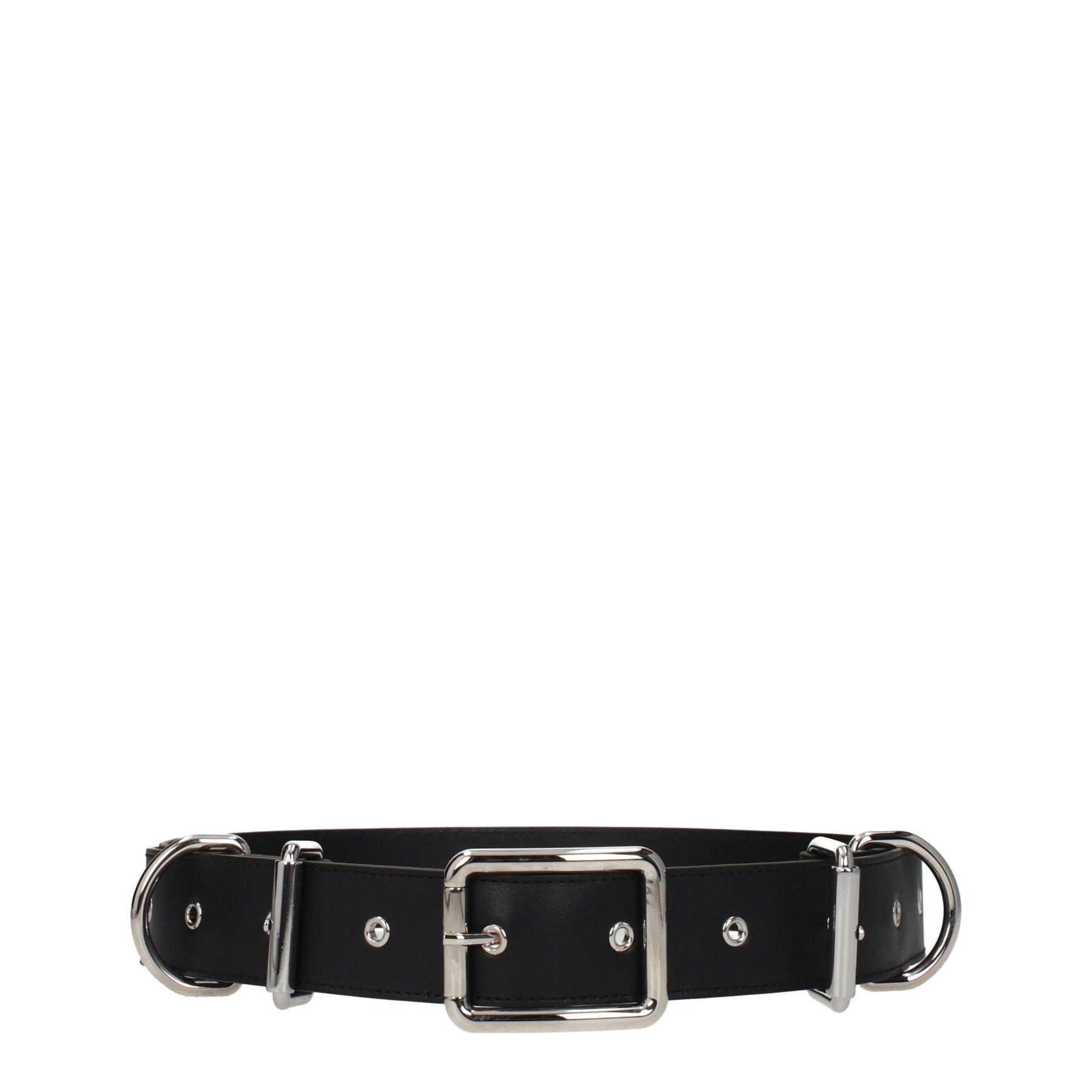 Moschino Black Leather Belt | Regal Royce