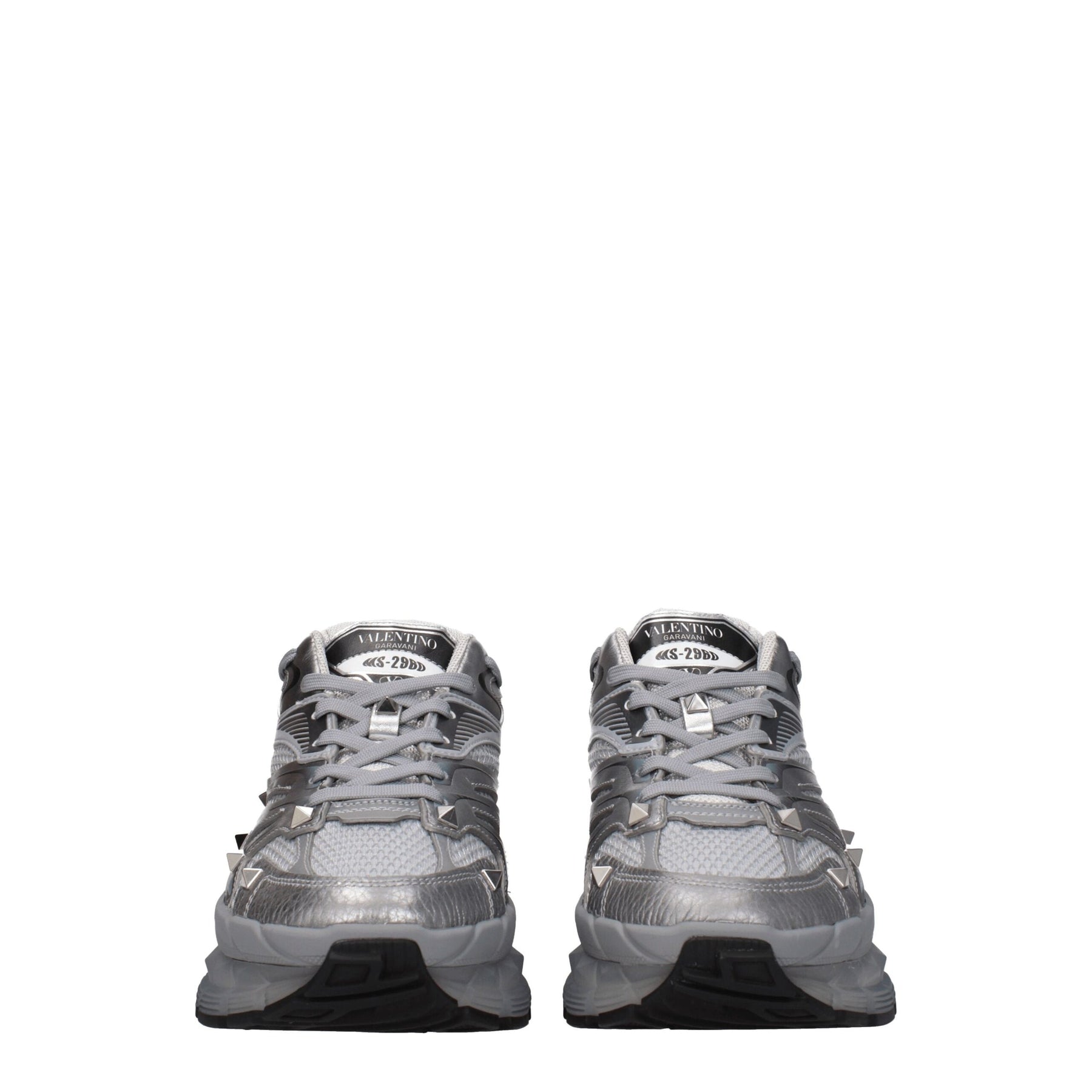 Valentino Garavani Gray Fabric Athletic Sneakers | Regal Royce