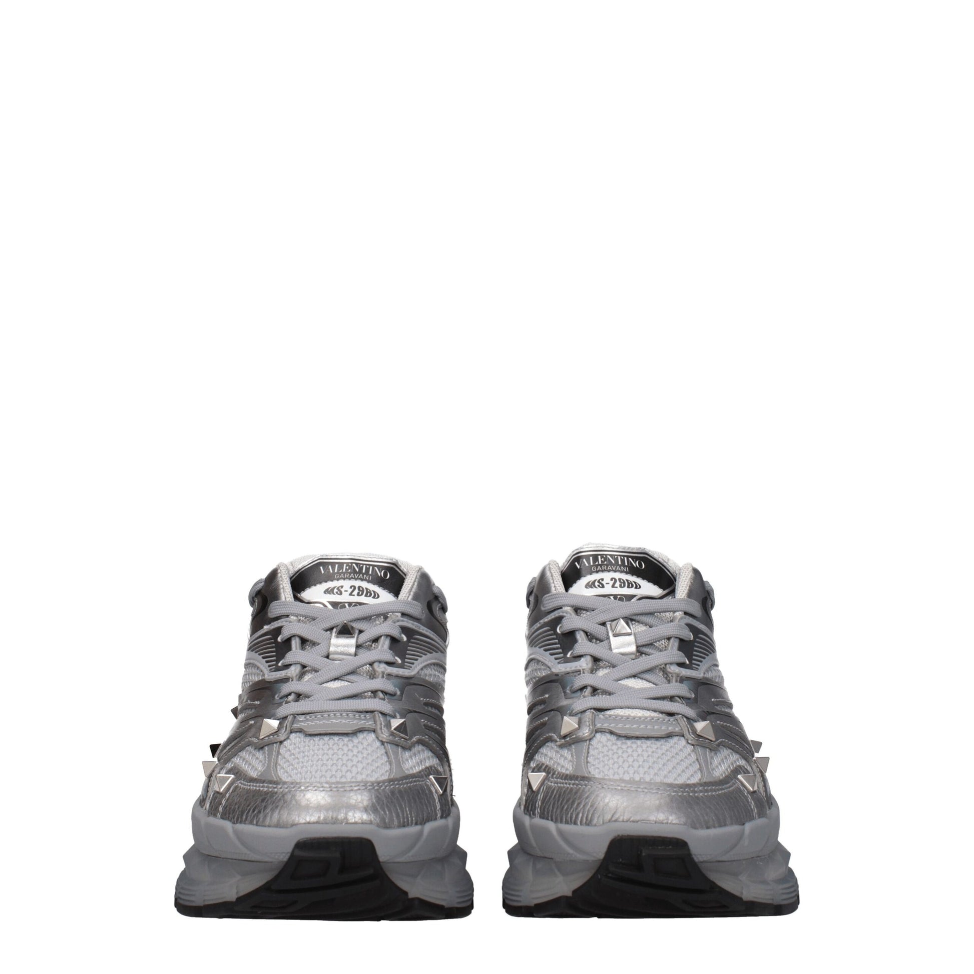 Valentino Garavani Gray Fabric Athletic Sneakers
