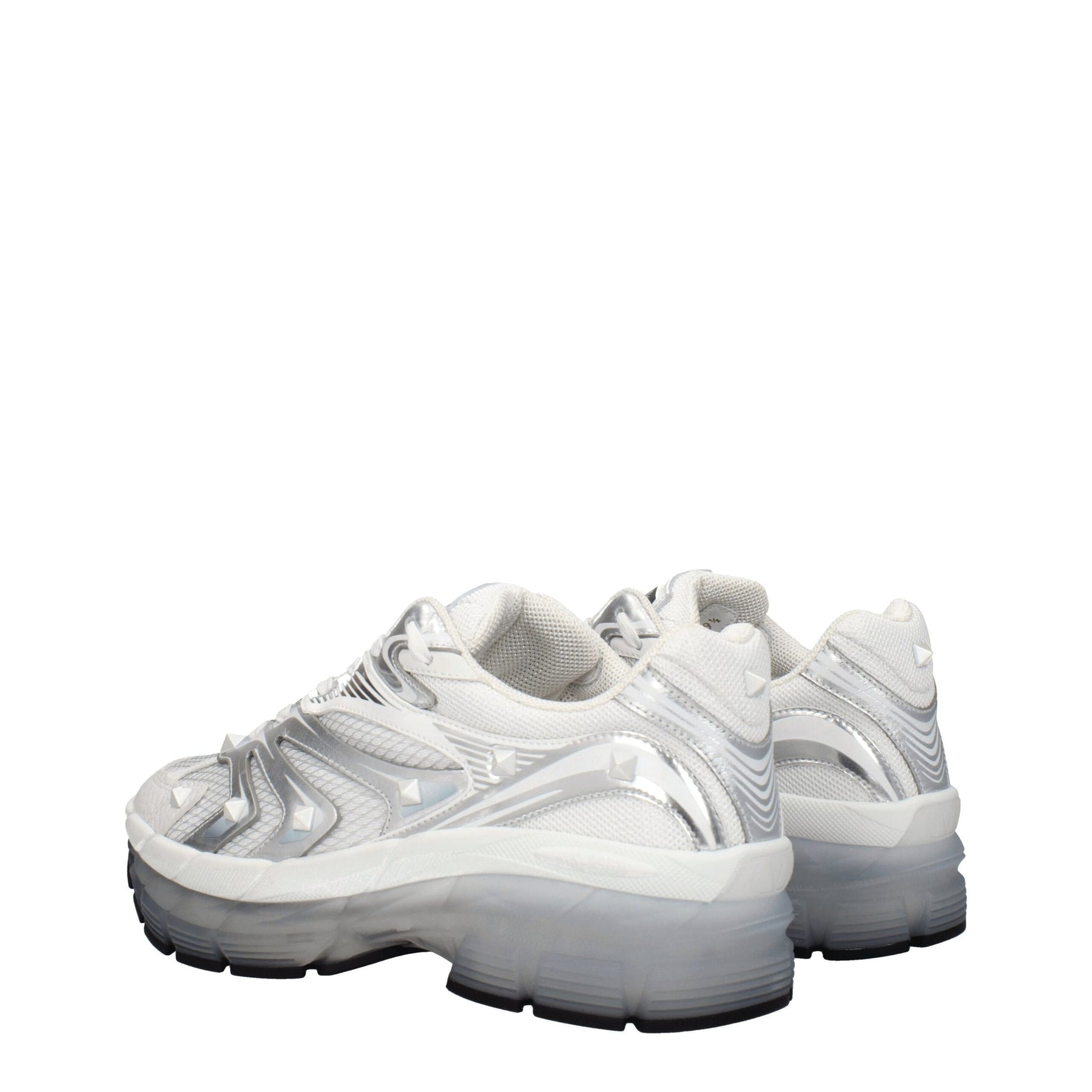 Valentino Garavani White Fabric Athletic Sneakers | Regal Royce