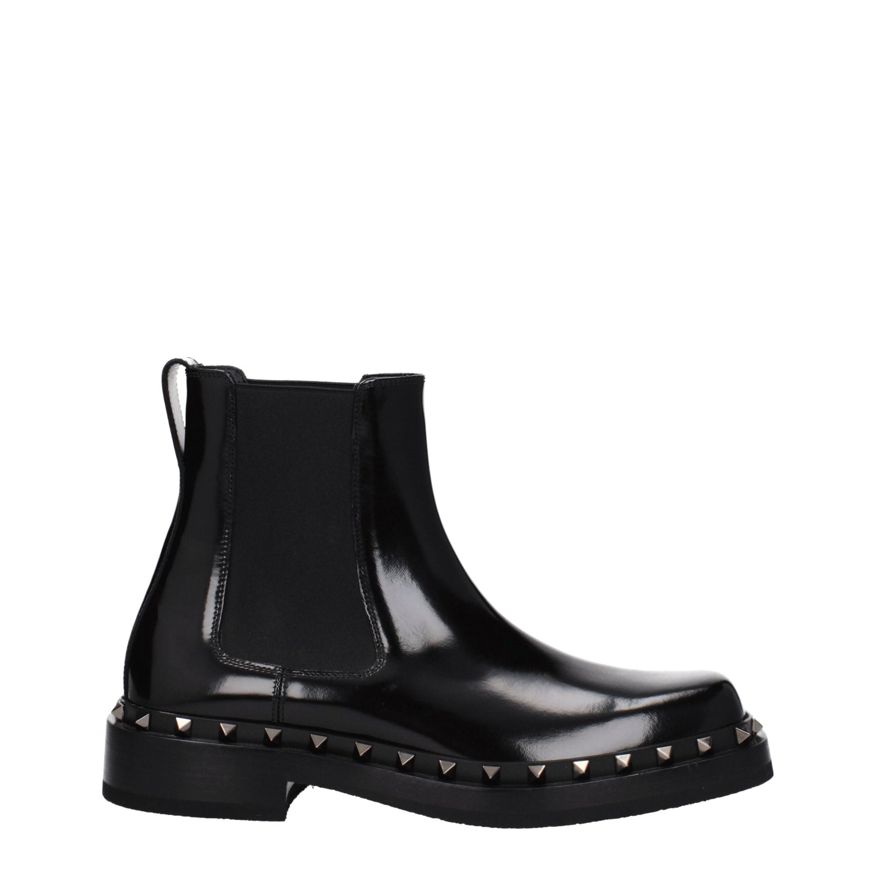 Valentino Garavani Black Leather Ankle Boots | Regal Royce