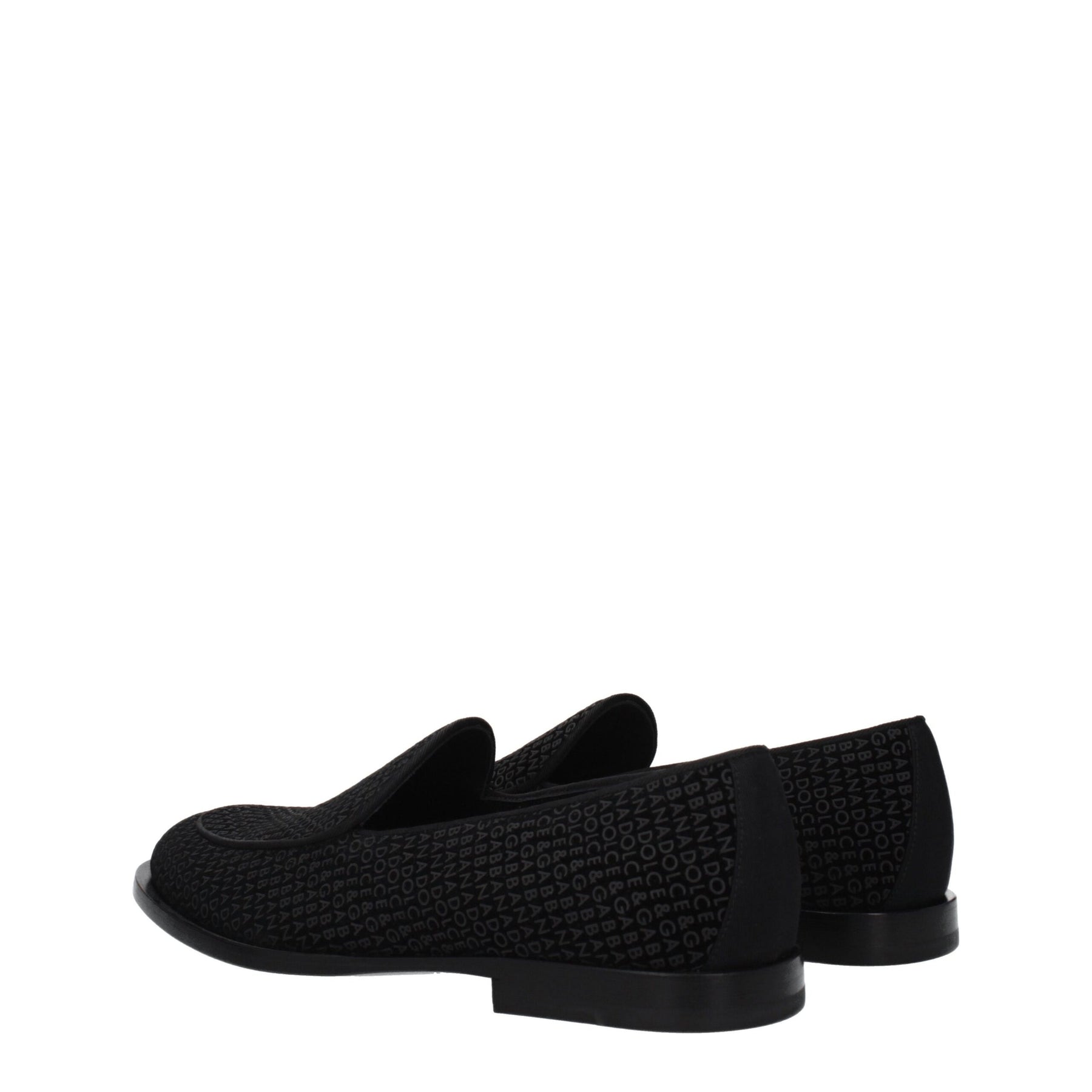 Dolce & Gabbana Black Velvet Slip-On Loafers | Regal Royce